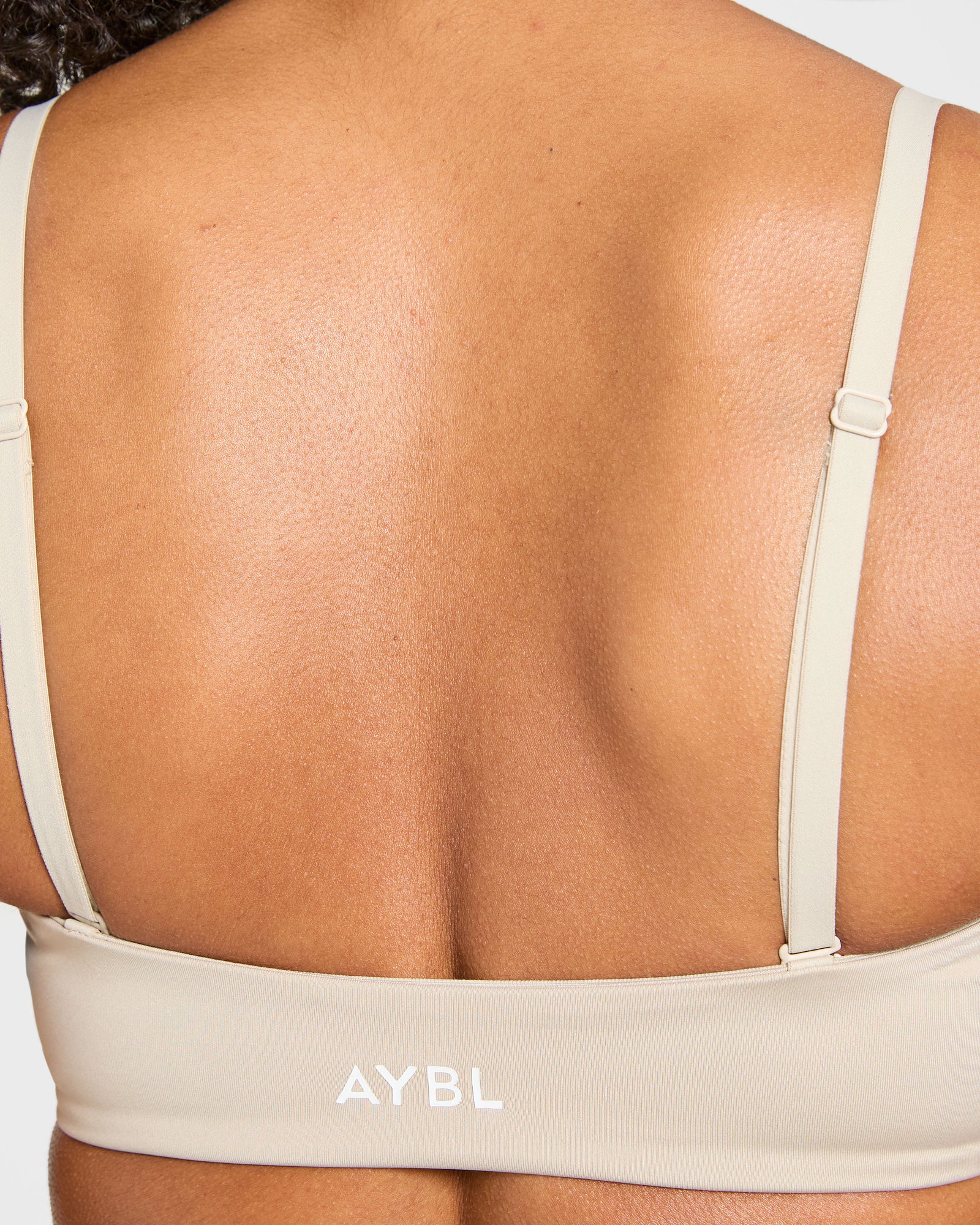 Essential Bandeau Sports Bra - Taupe Sand