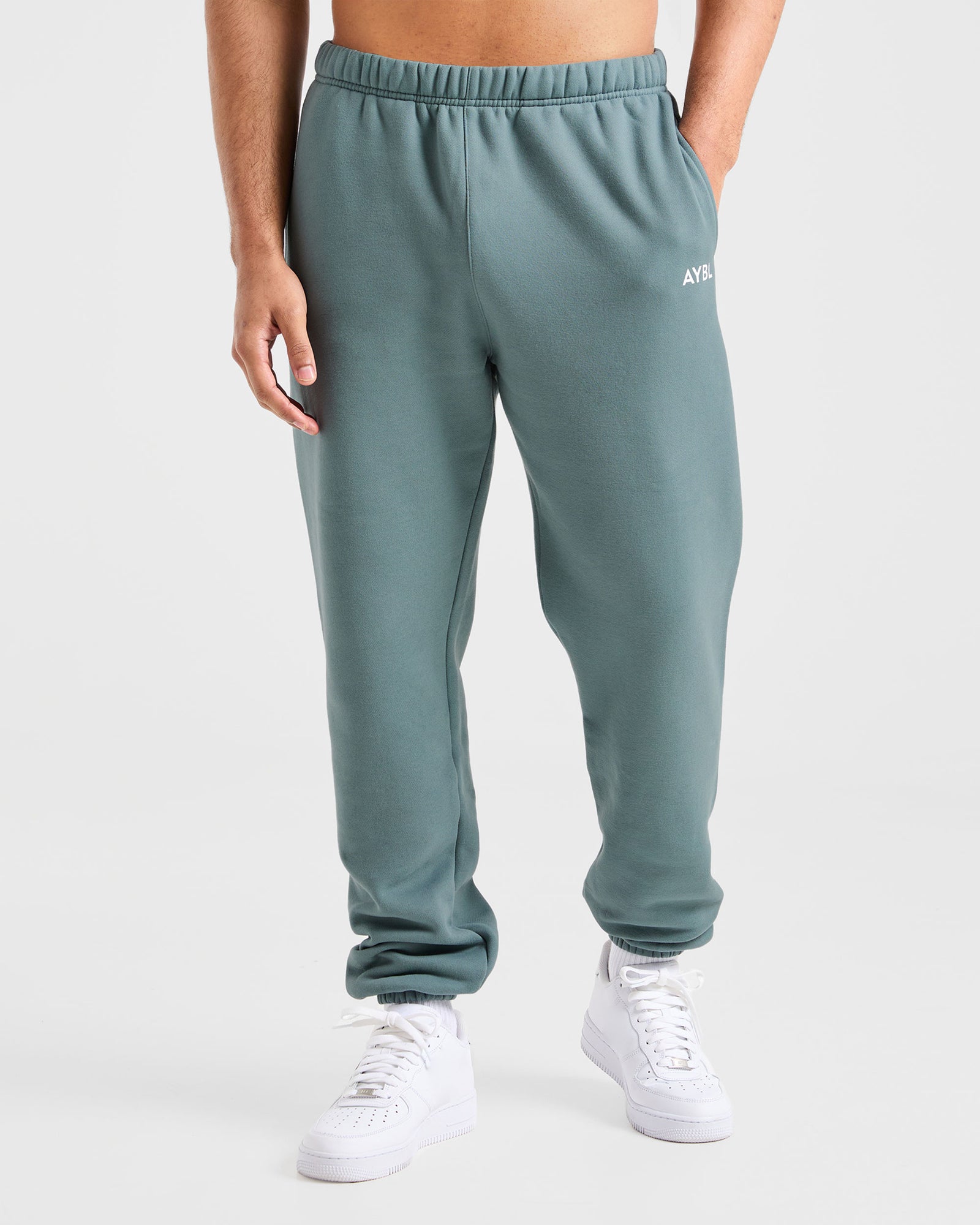 Essential Oversized Joggers - Dusty Blue