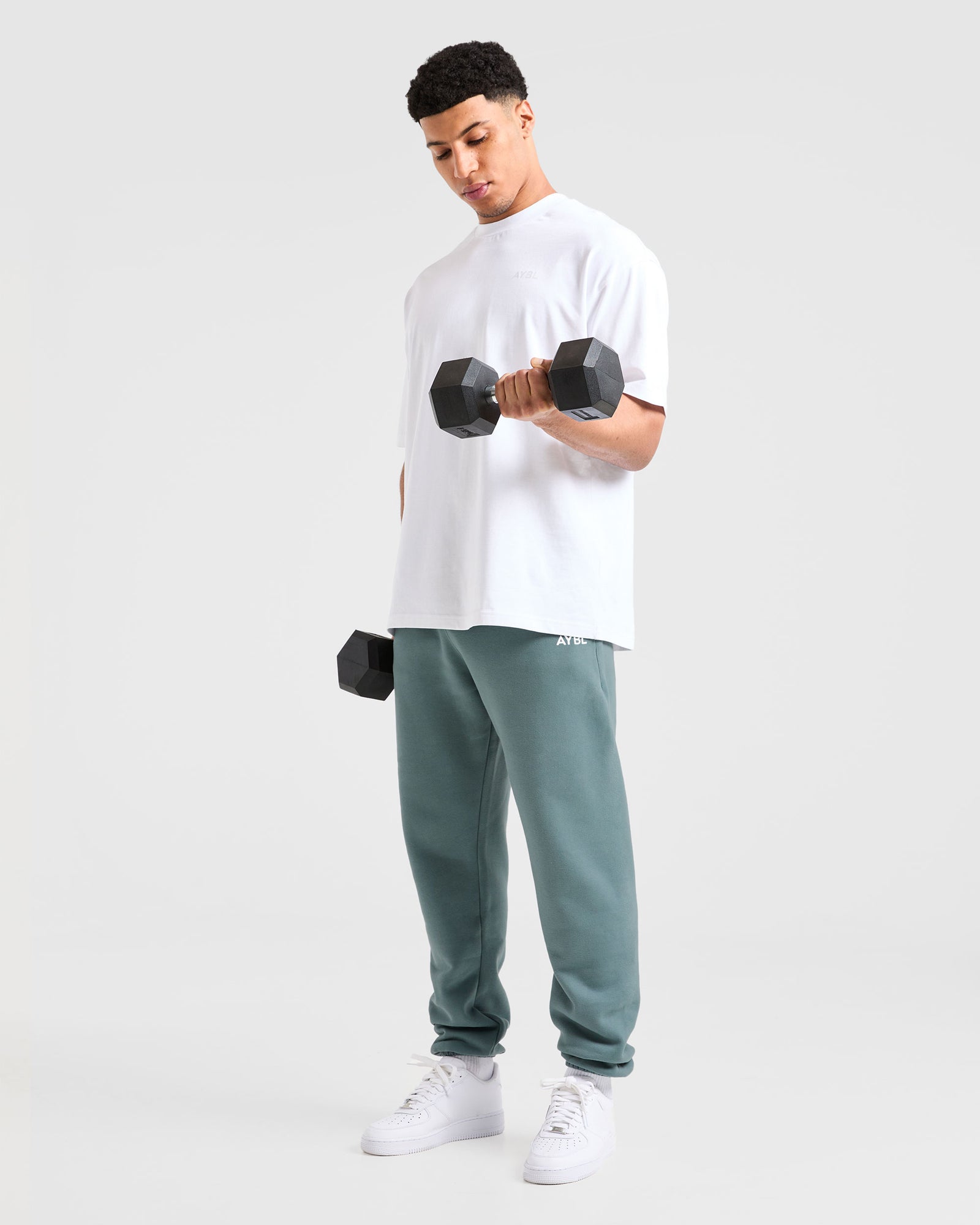 Essential Oversized Joggers - Dusty Blue