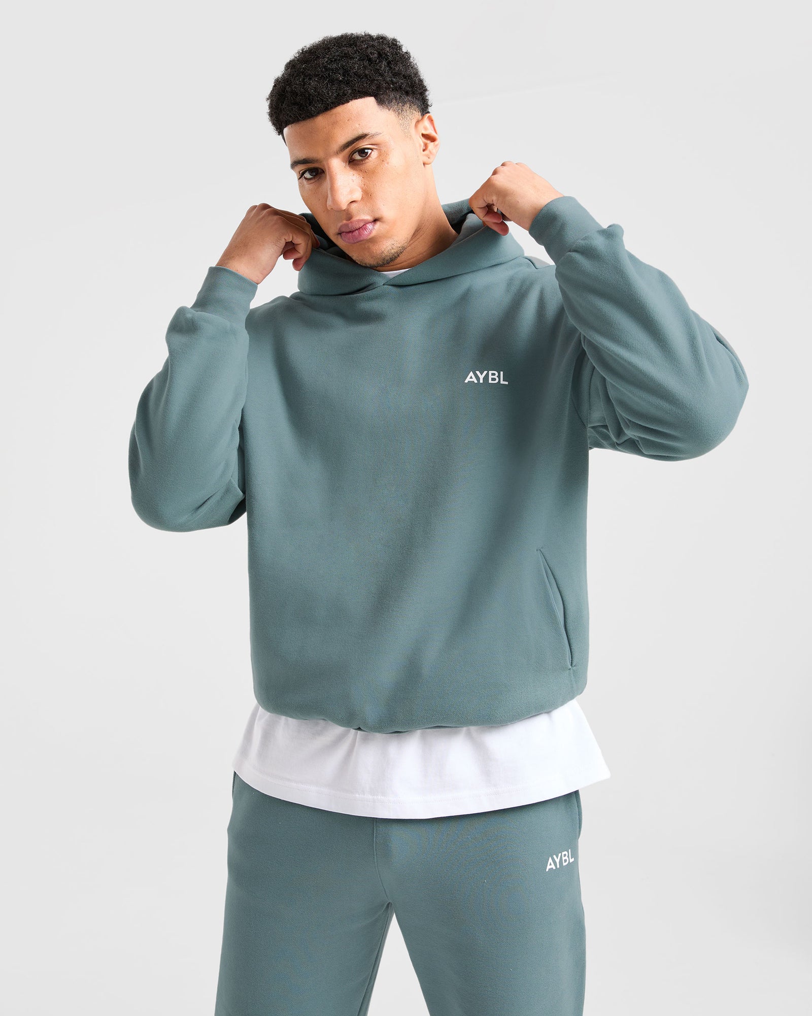 Essential Oversized Hoodie - Dusty Blue