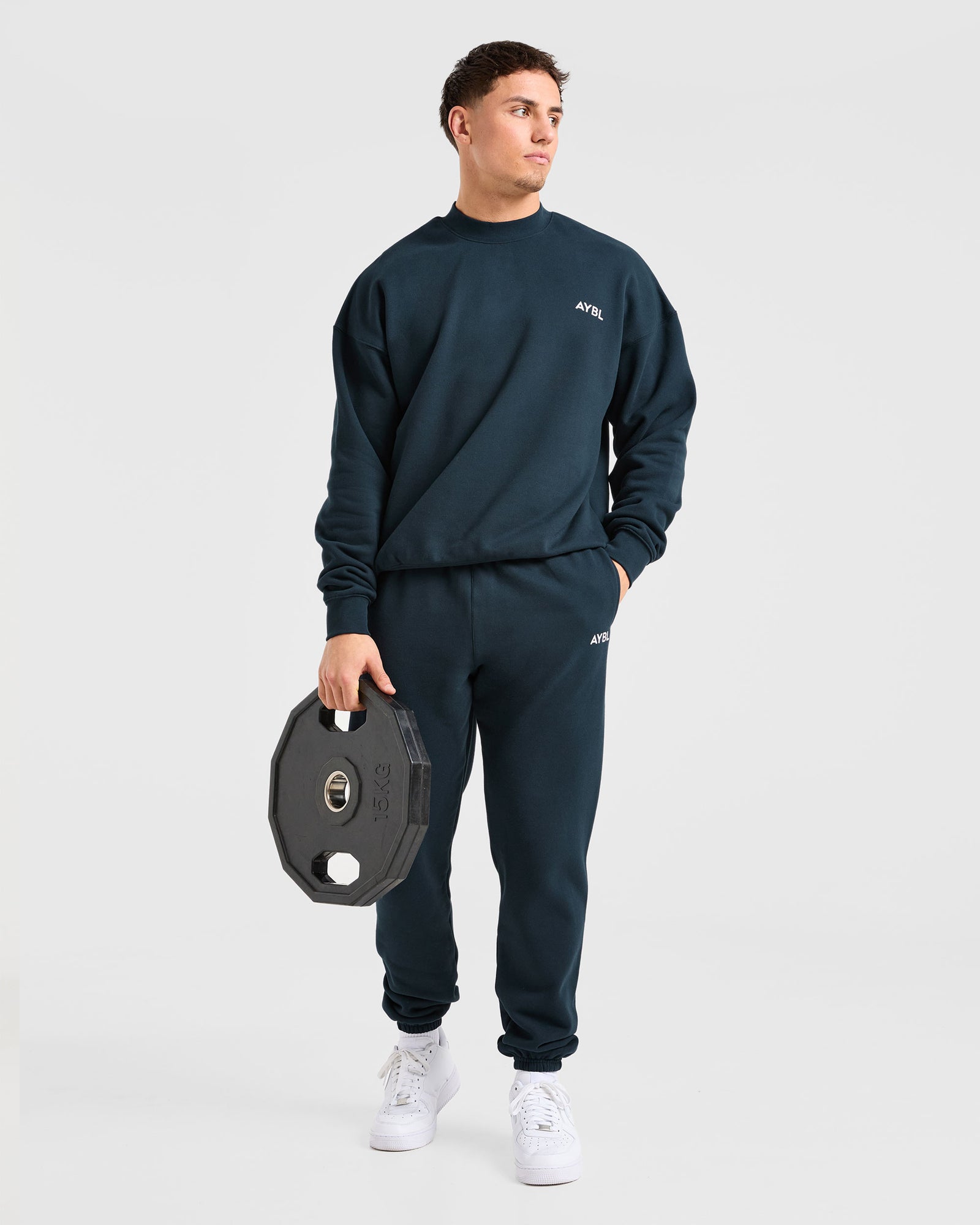 Essential Oversized Joggers - Navy