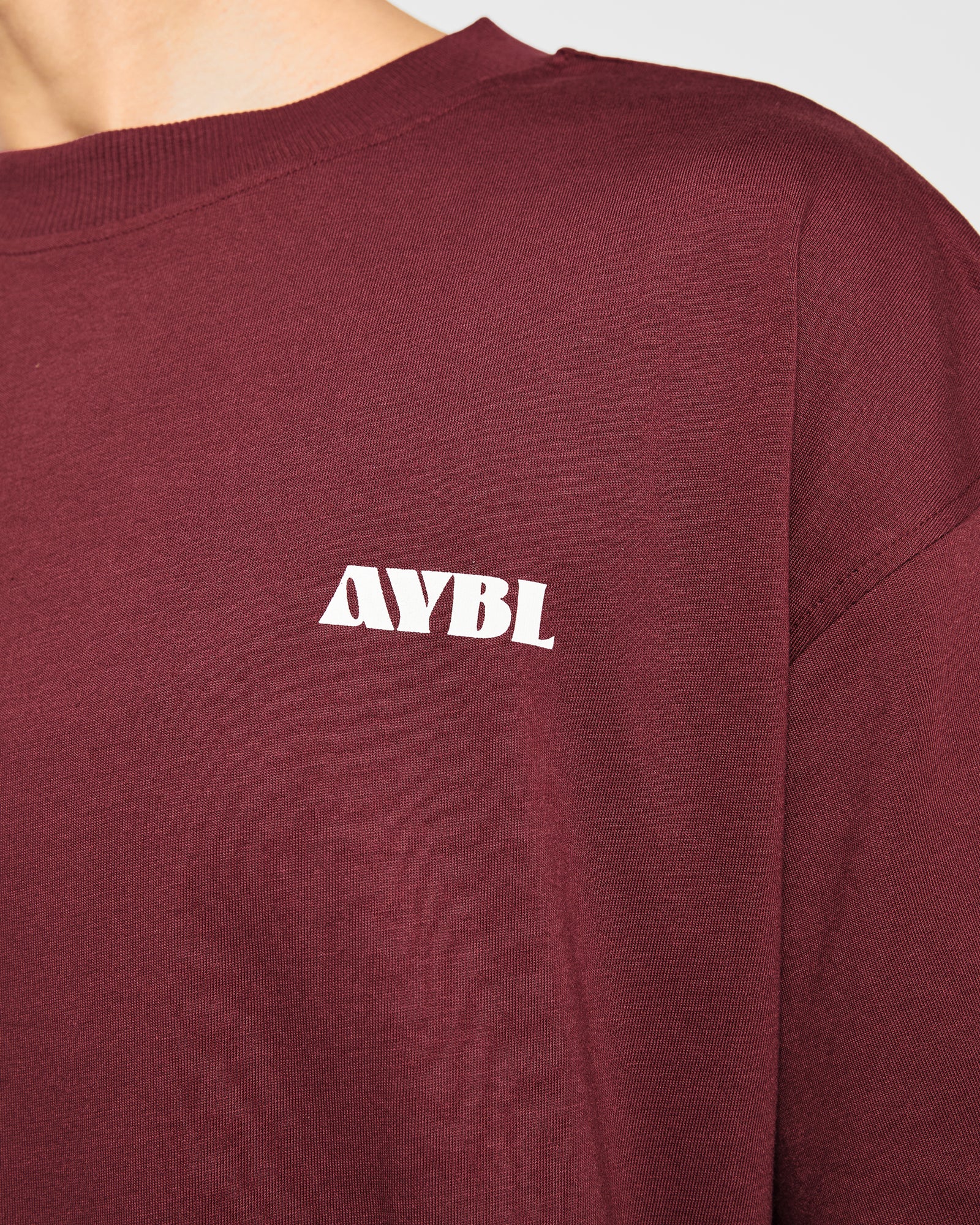 AYBL Sports Studio Oversized T Shirt - Burgundy