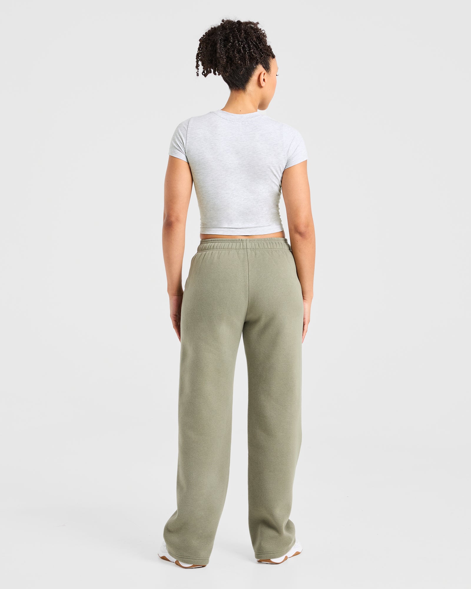 Sports Club Baby Tee - Heather Grey/Green