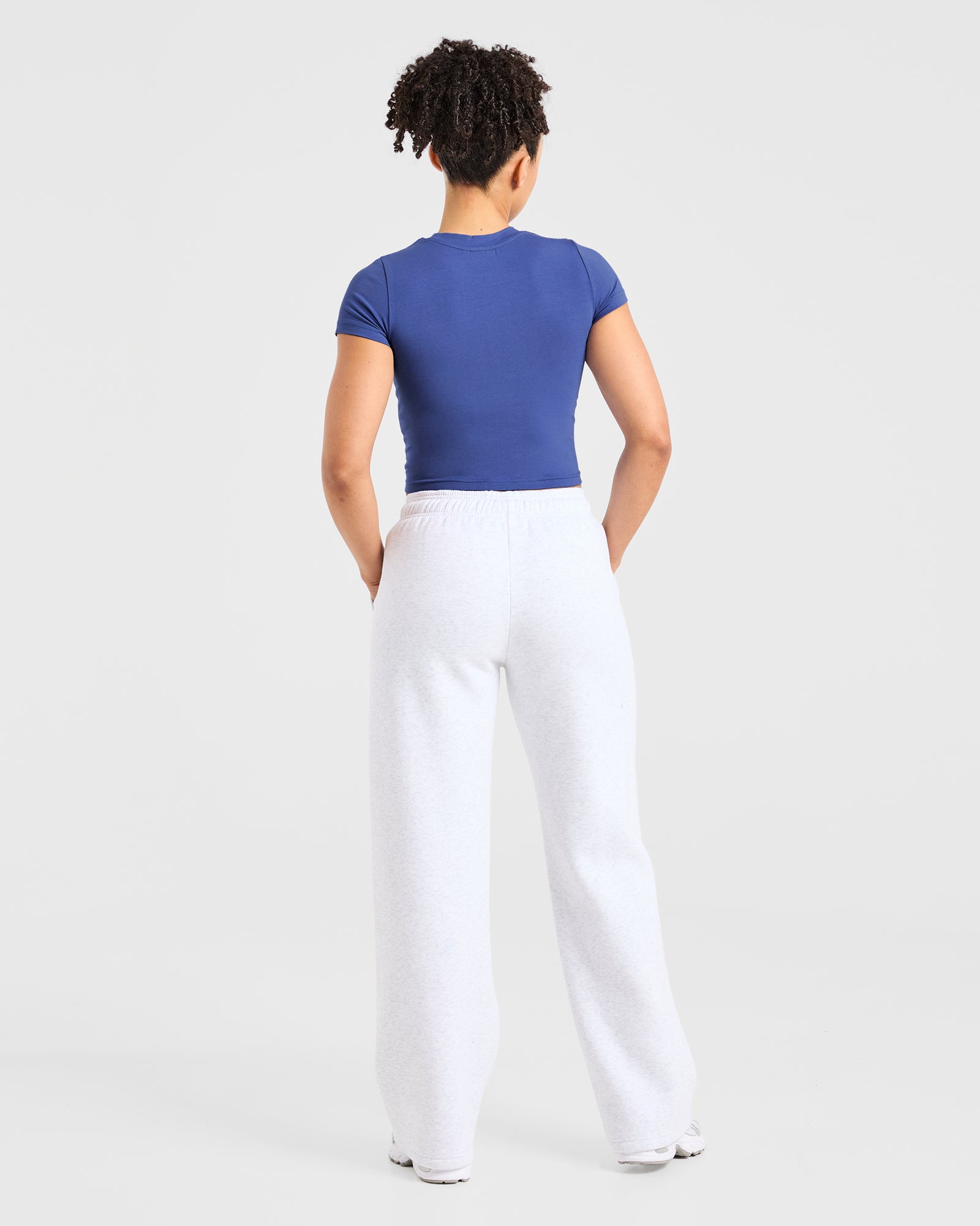 Sports Club Varsity Baby Tee - Cobalt