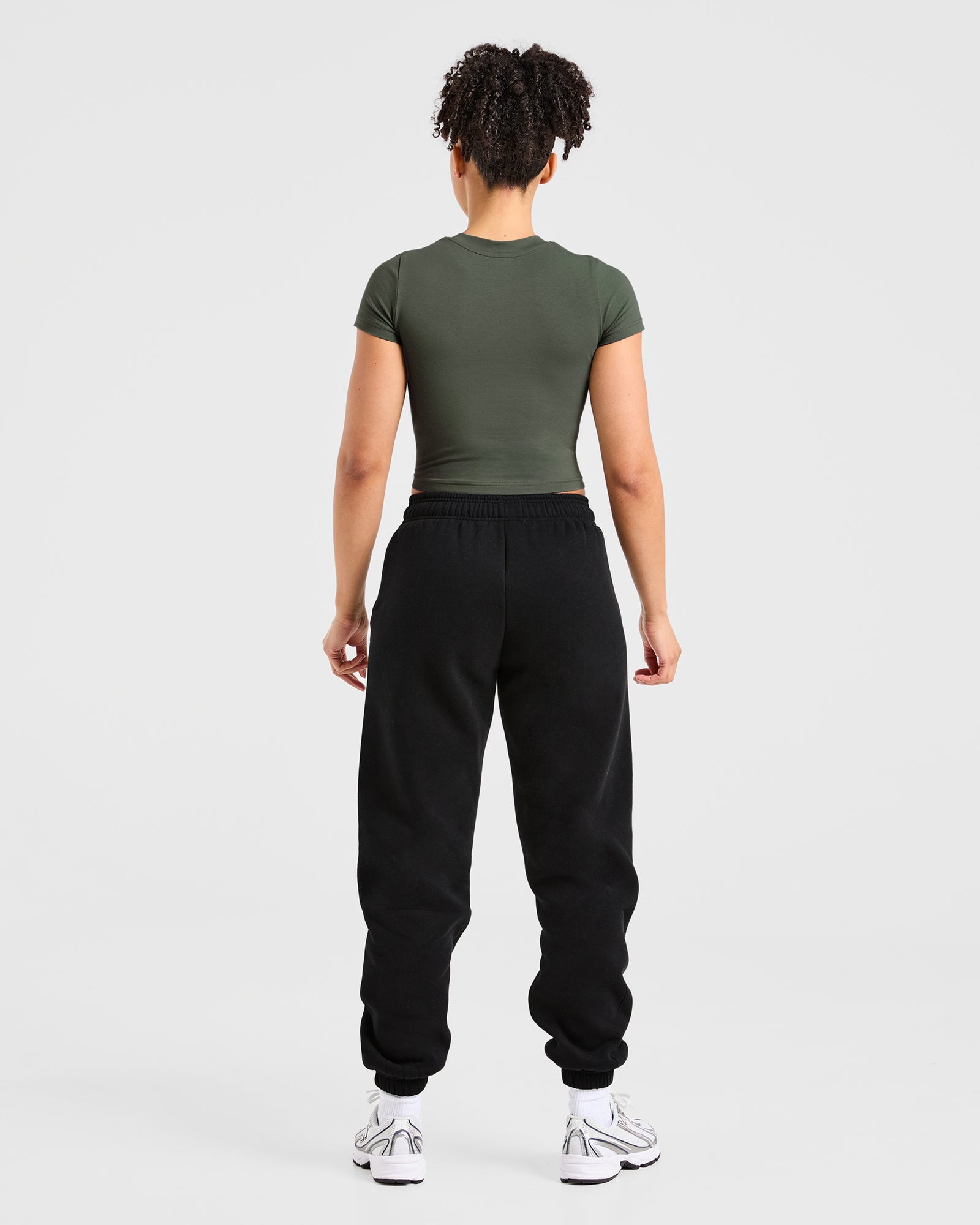 Sports Club Varsity Baby Tee - Forest Green (Copy)