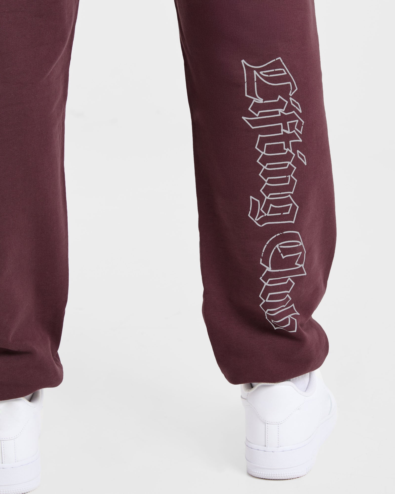 Lifting Club Gothic Oversized Joggers - Dusty Plum/Black