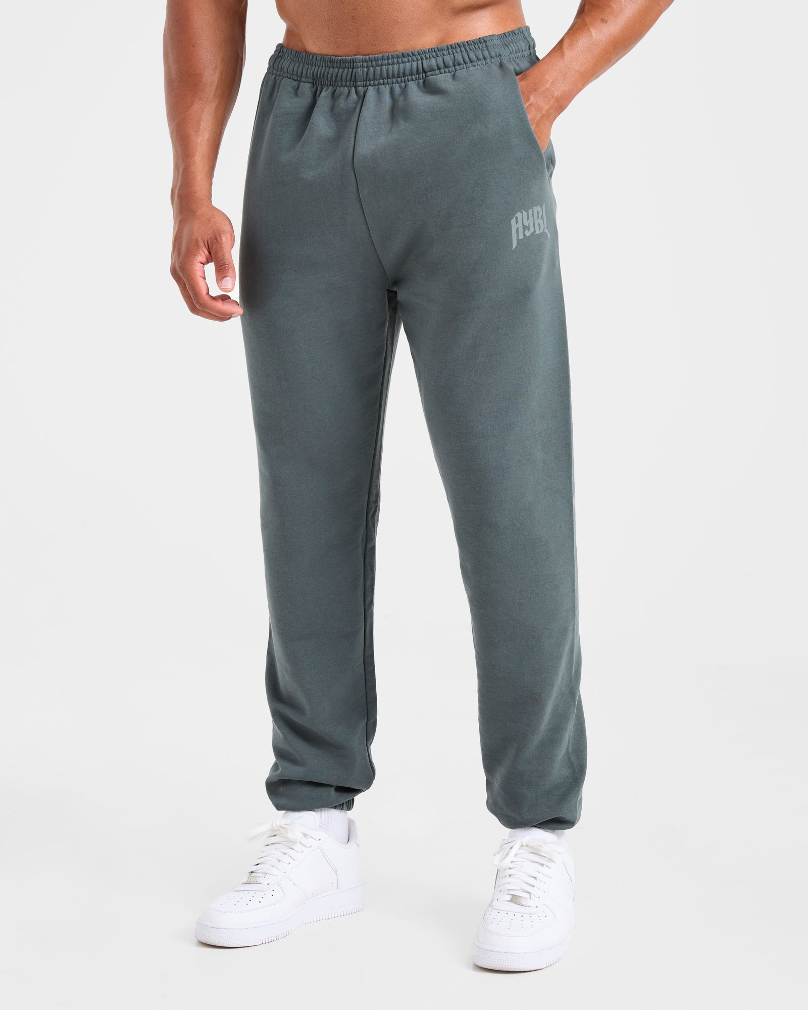 Lifting Club Gothic Oversized Joggers - Iron Slate