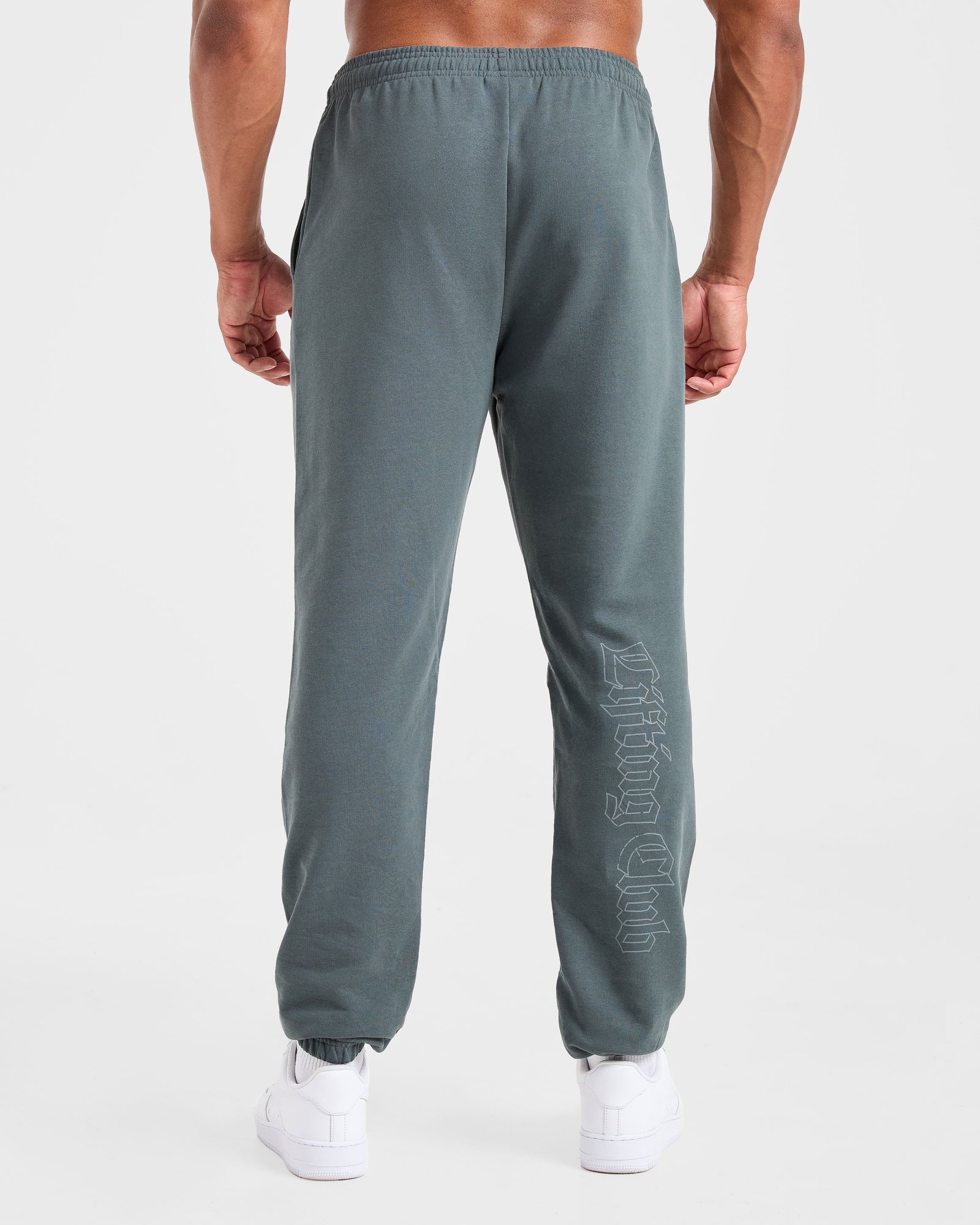 Lifting Club Gothic Oversized Joggers - Iron Slate