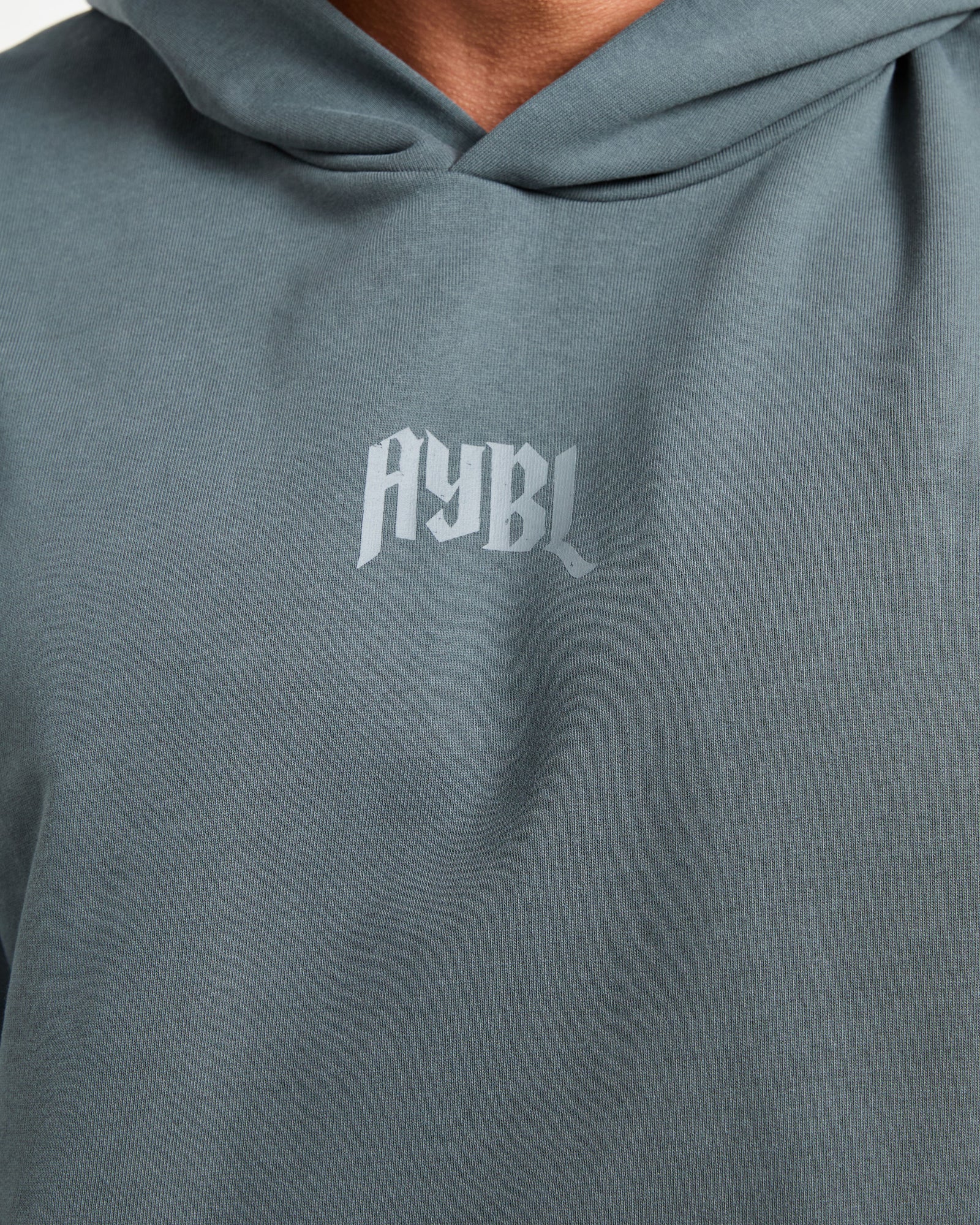 Lifting Club Gothic Oversized Hoodie - Iron Slate