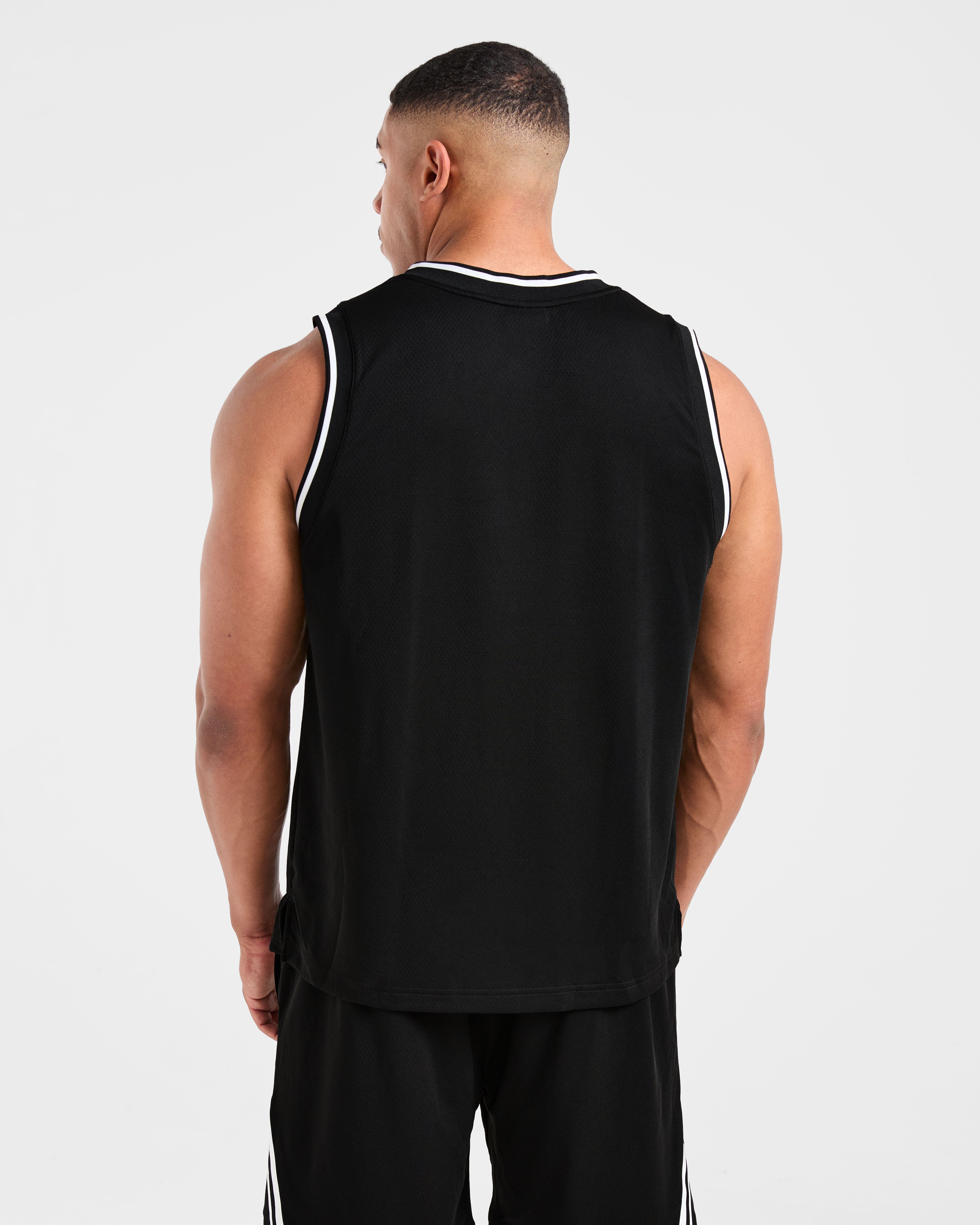 Rebound Stripe Tank - Black
