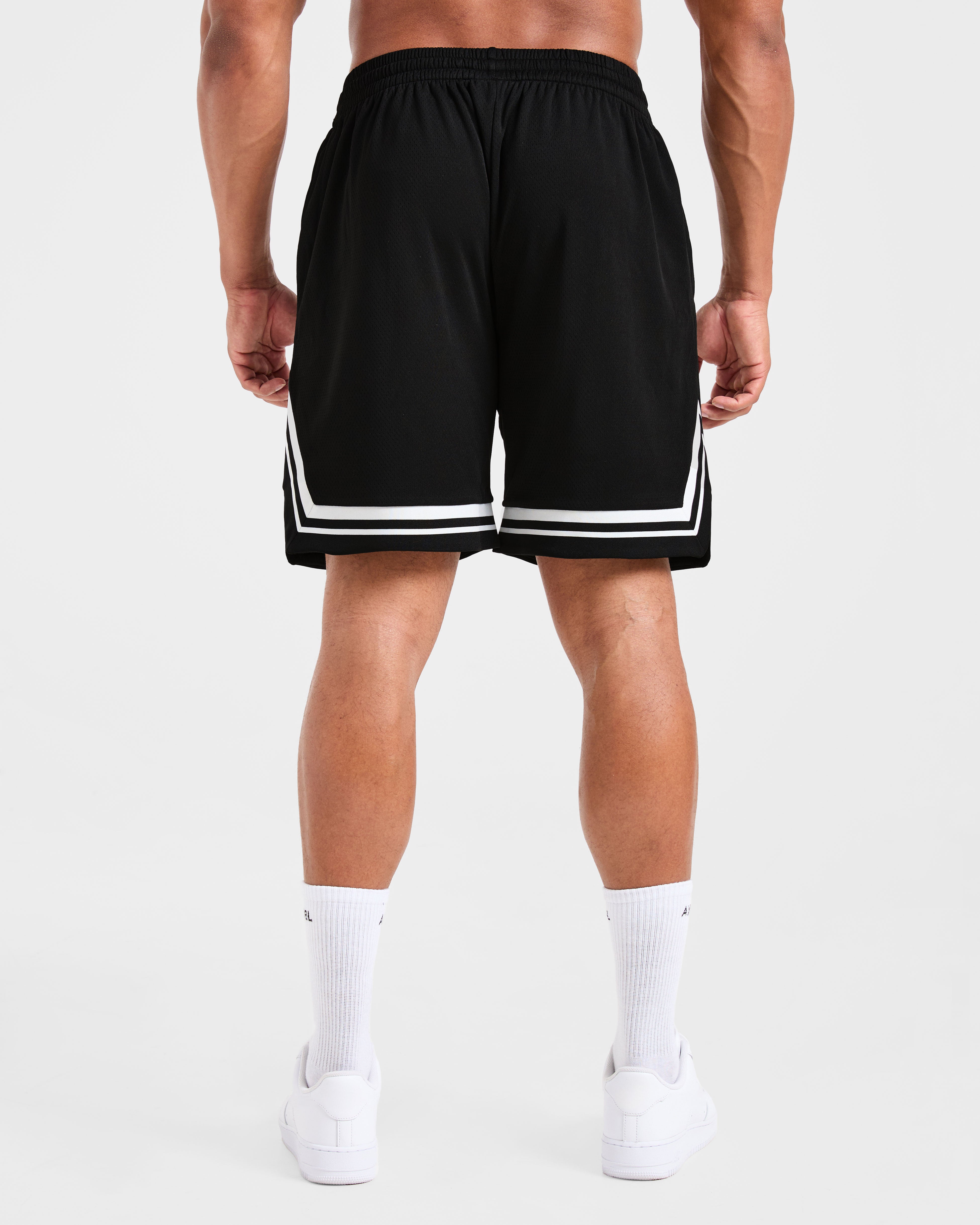 Rebound Stripe Shorts - Black