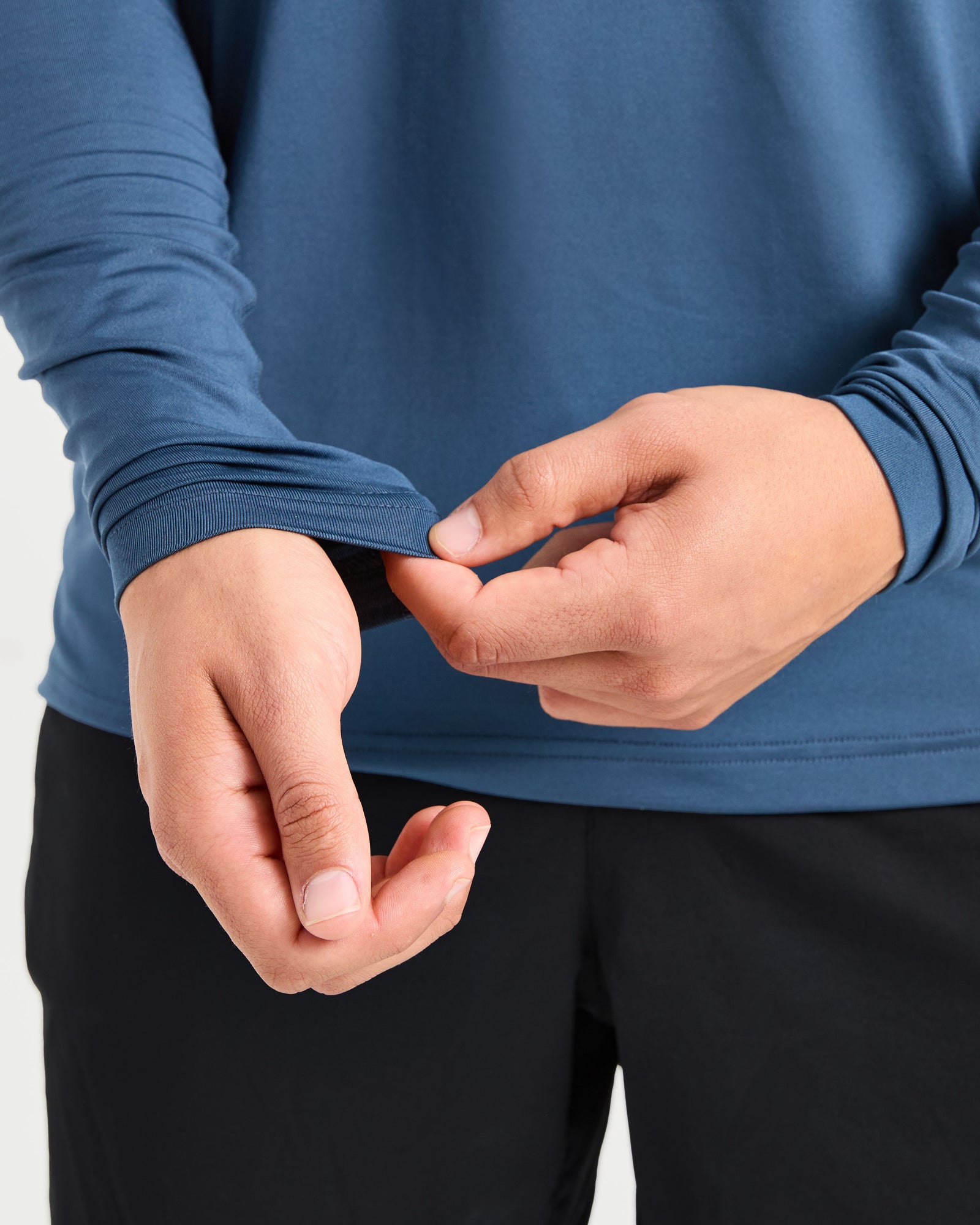 Essential Long Sleeve T Shirt - Deep Teal