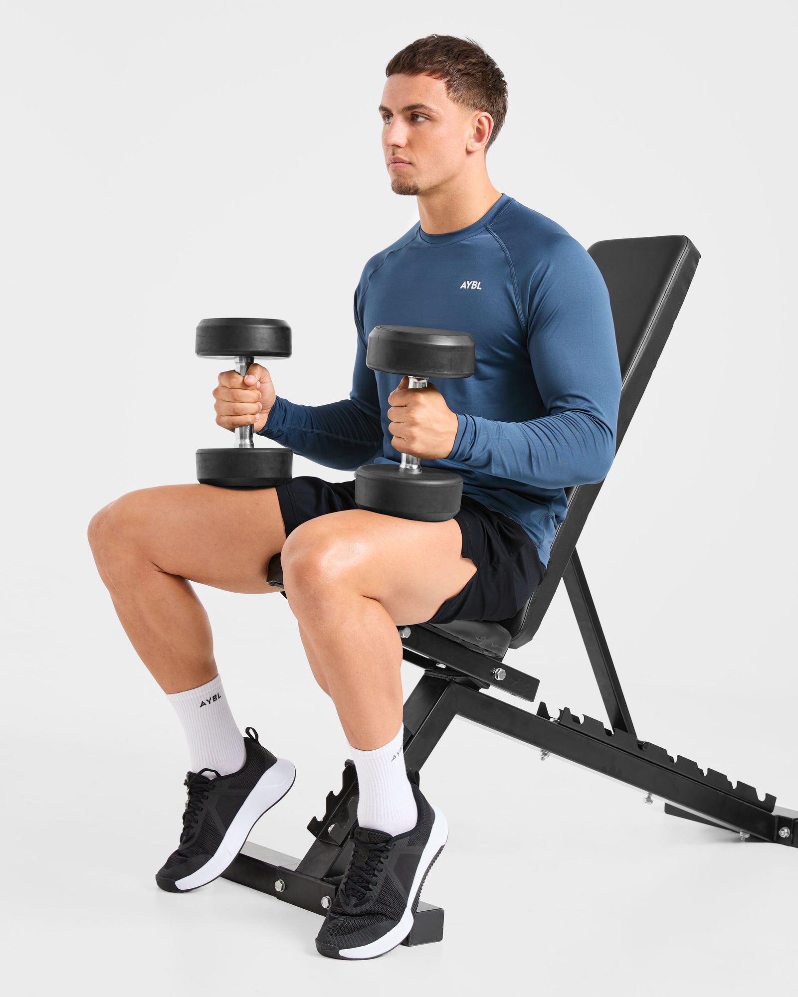 Essential Long Sleeve T Shirt - Deep Teal