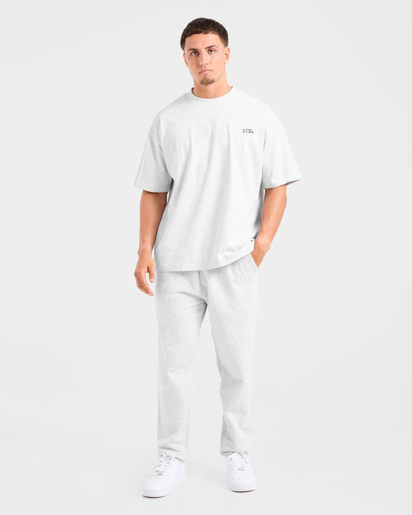 Lifting Essentials Oversized T Shirt - Grey Marl