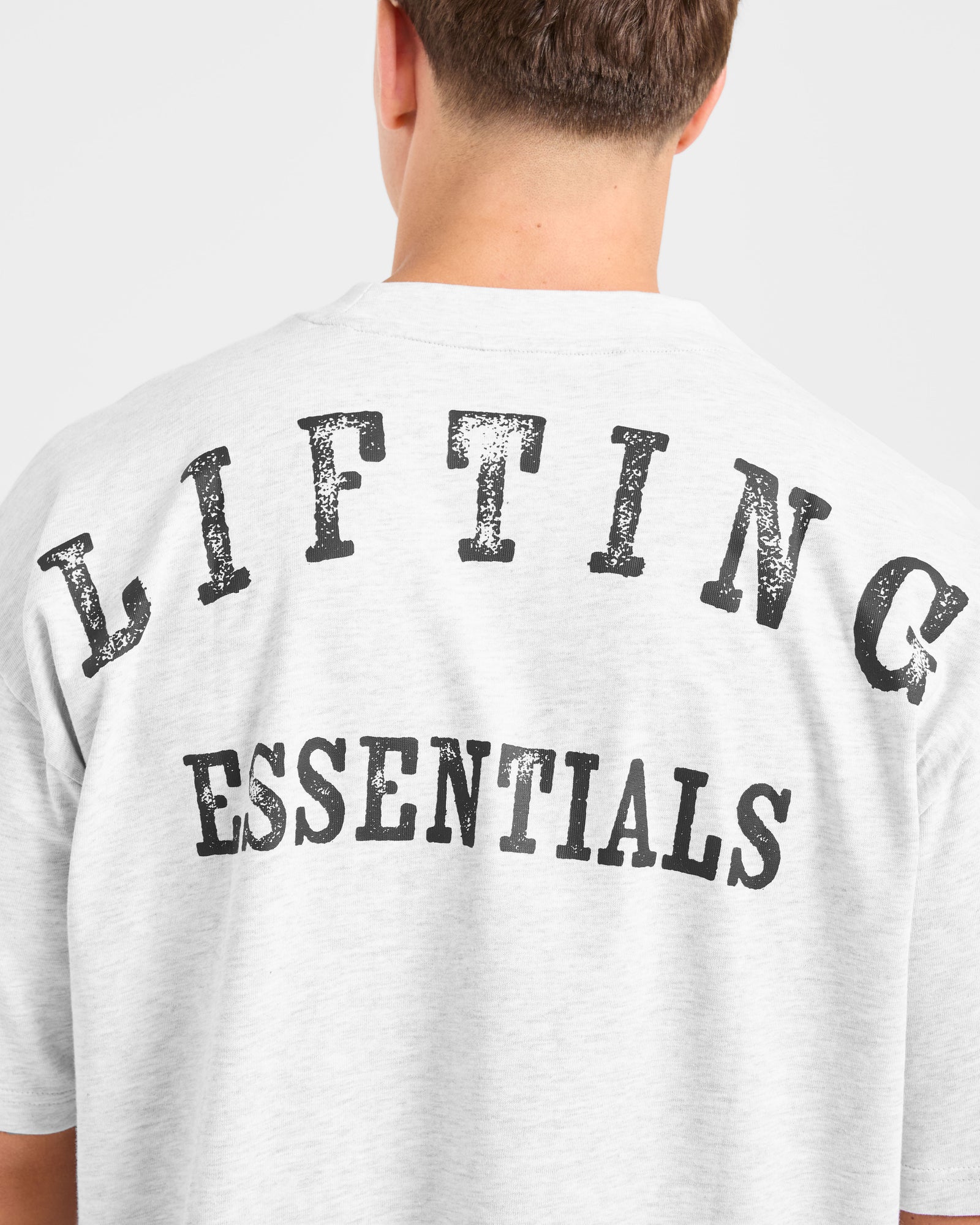 Lifting Essentials Oversized T Shirt - Grey Marl