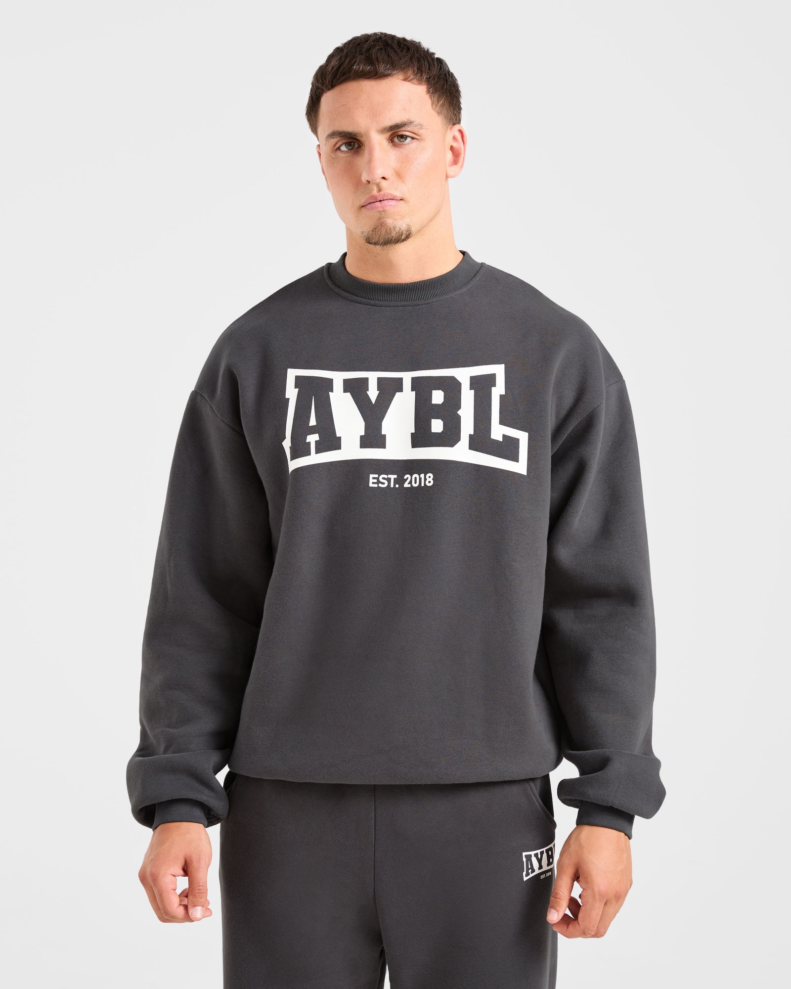 Academy Oversized Sweater - Charcoal