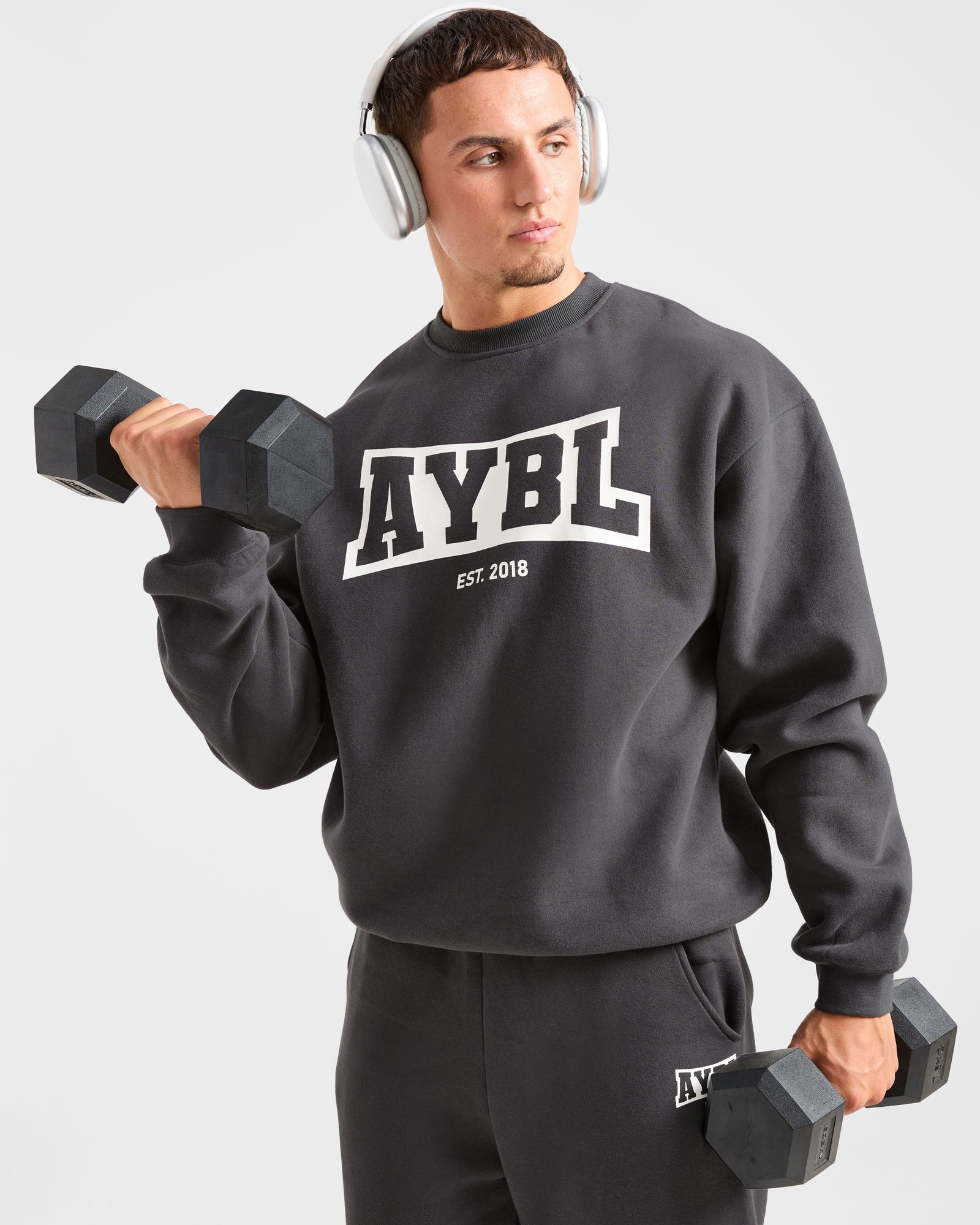 Academy Oversized Sweater - Charcoal