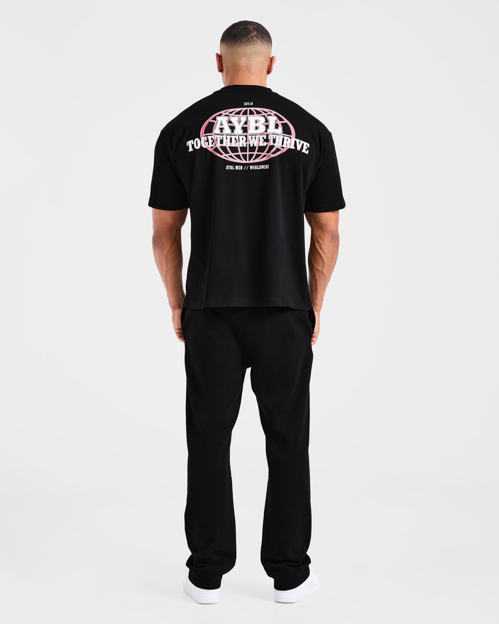 Global Oversized T Shirt - Black/Red