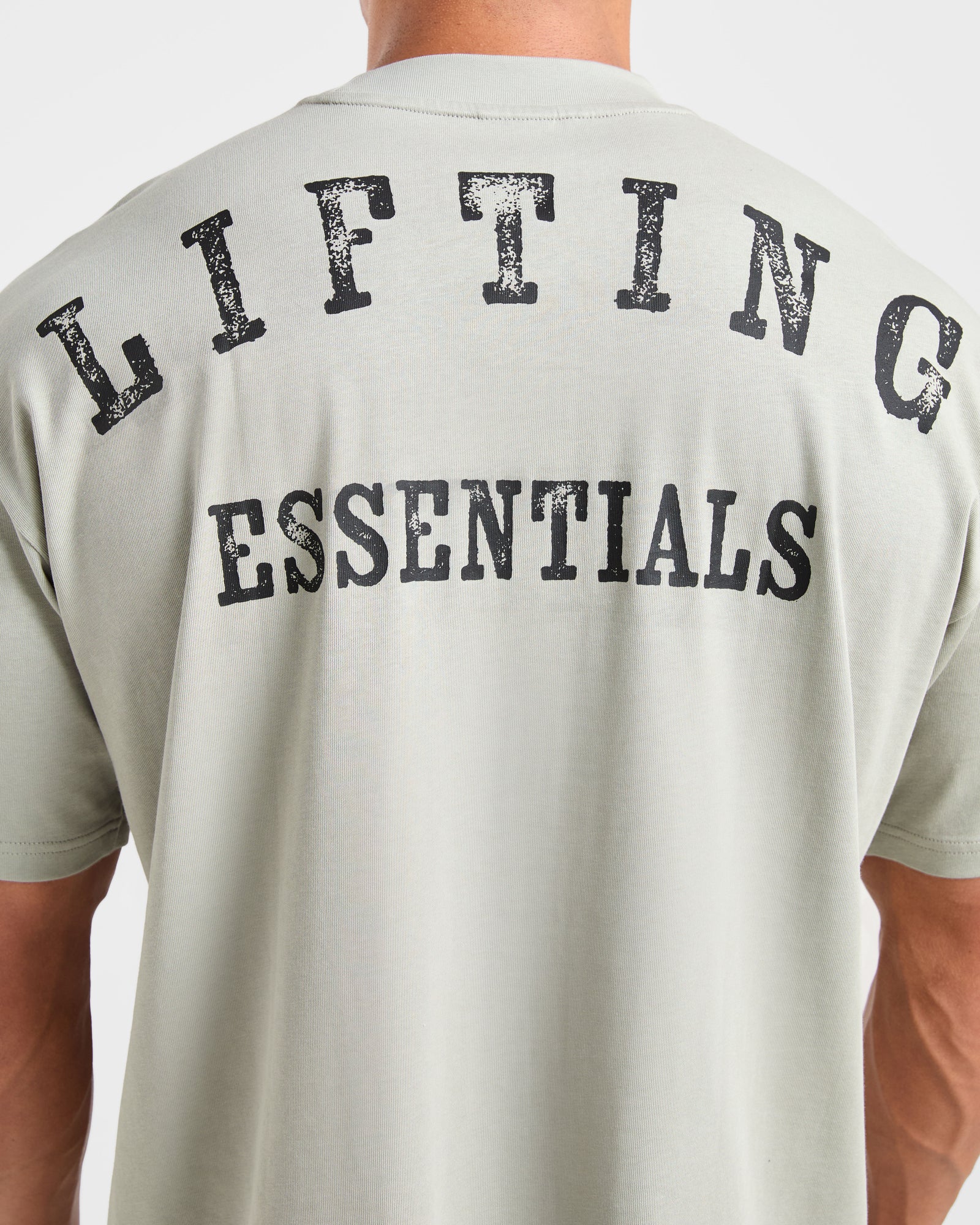 Lifting Essentials Oversized T Shirt - Stone Sage