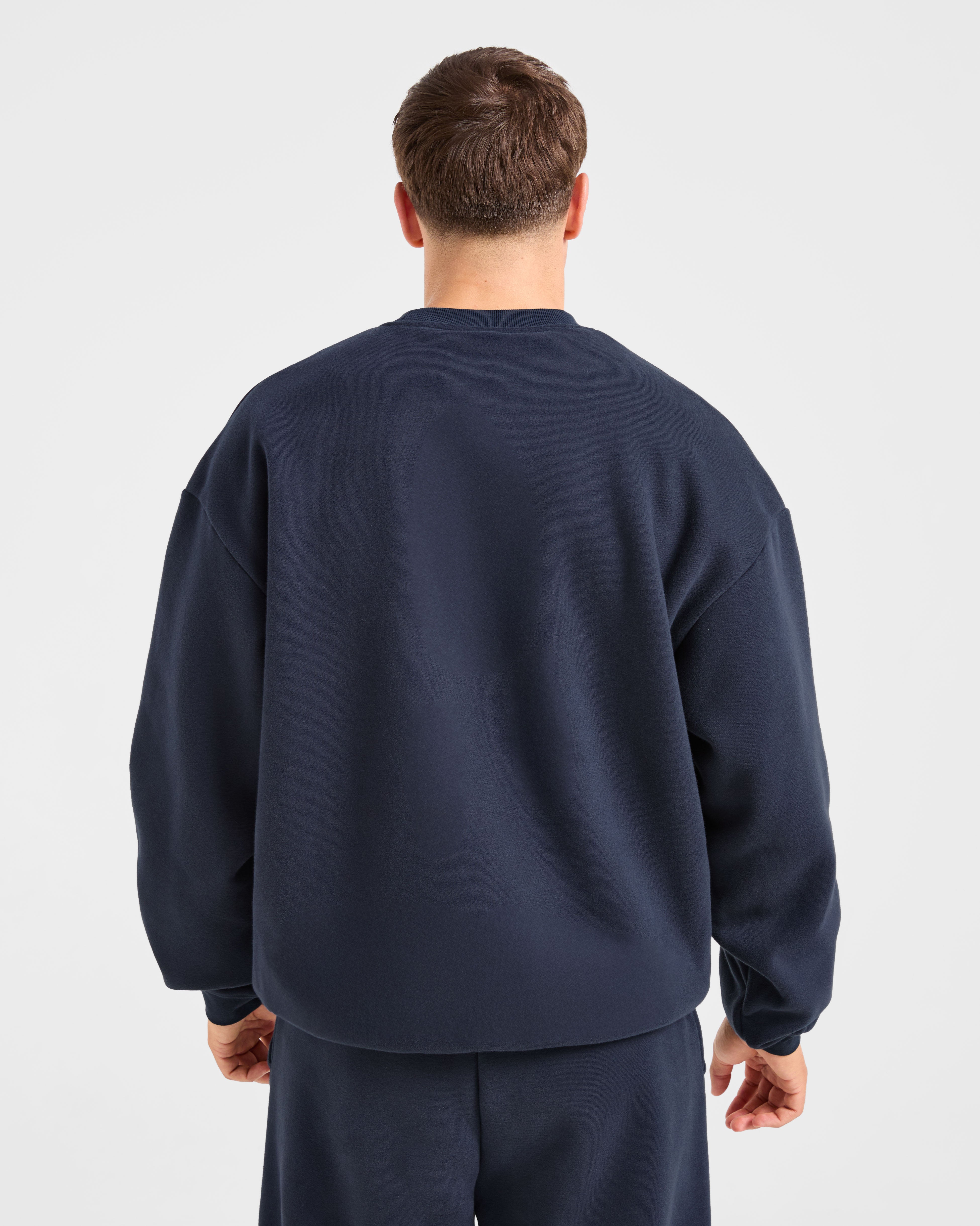 Academy Oversized Sweater - Navy