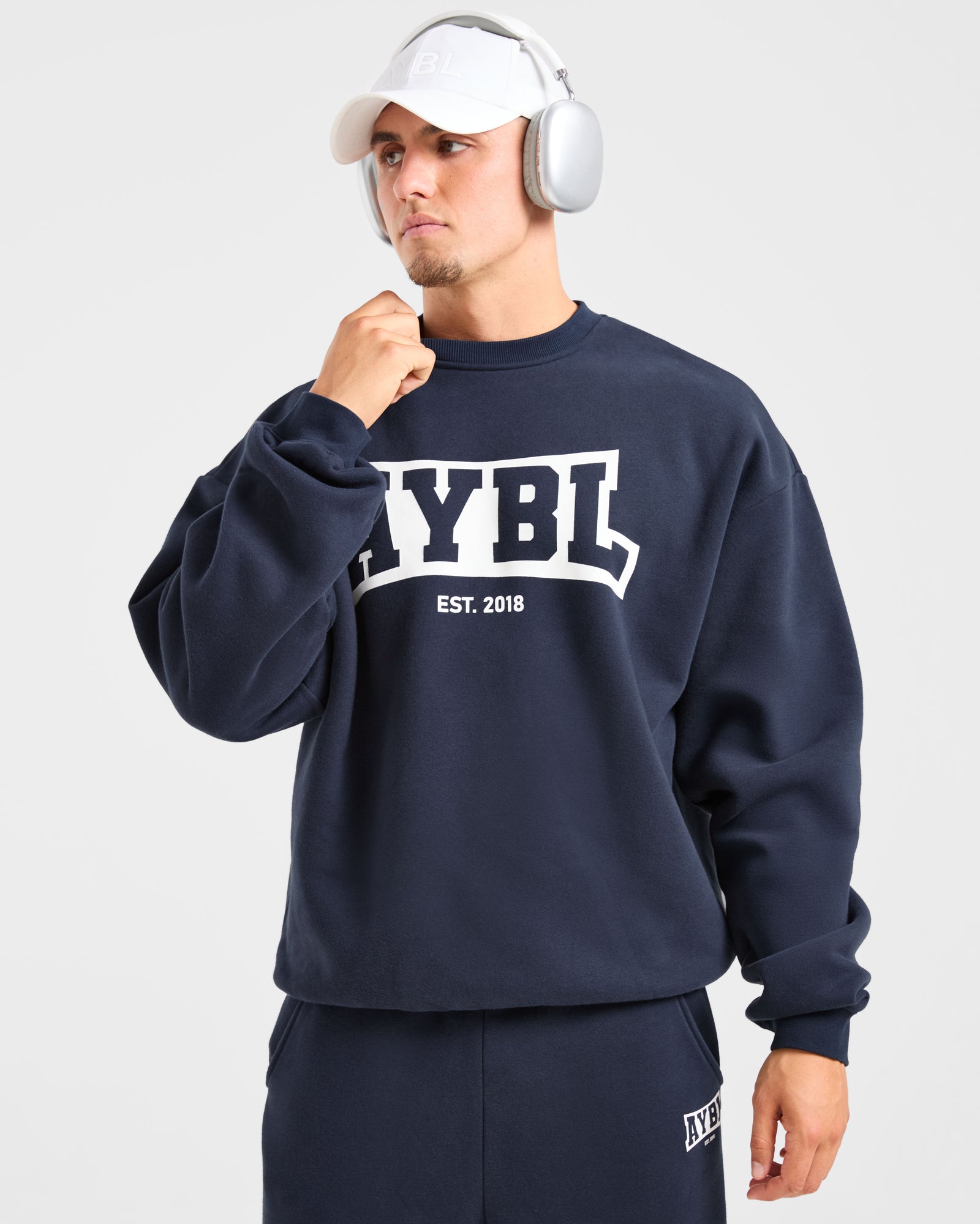 Academy Oversized Sweater - Navy