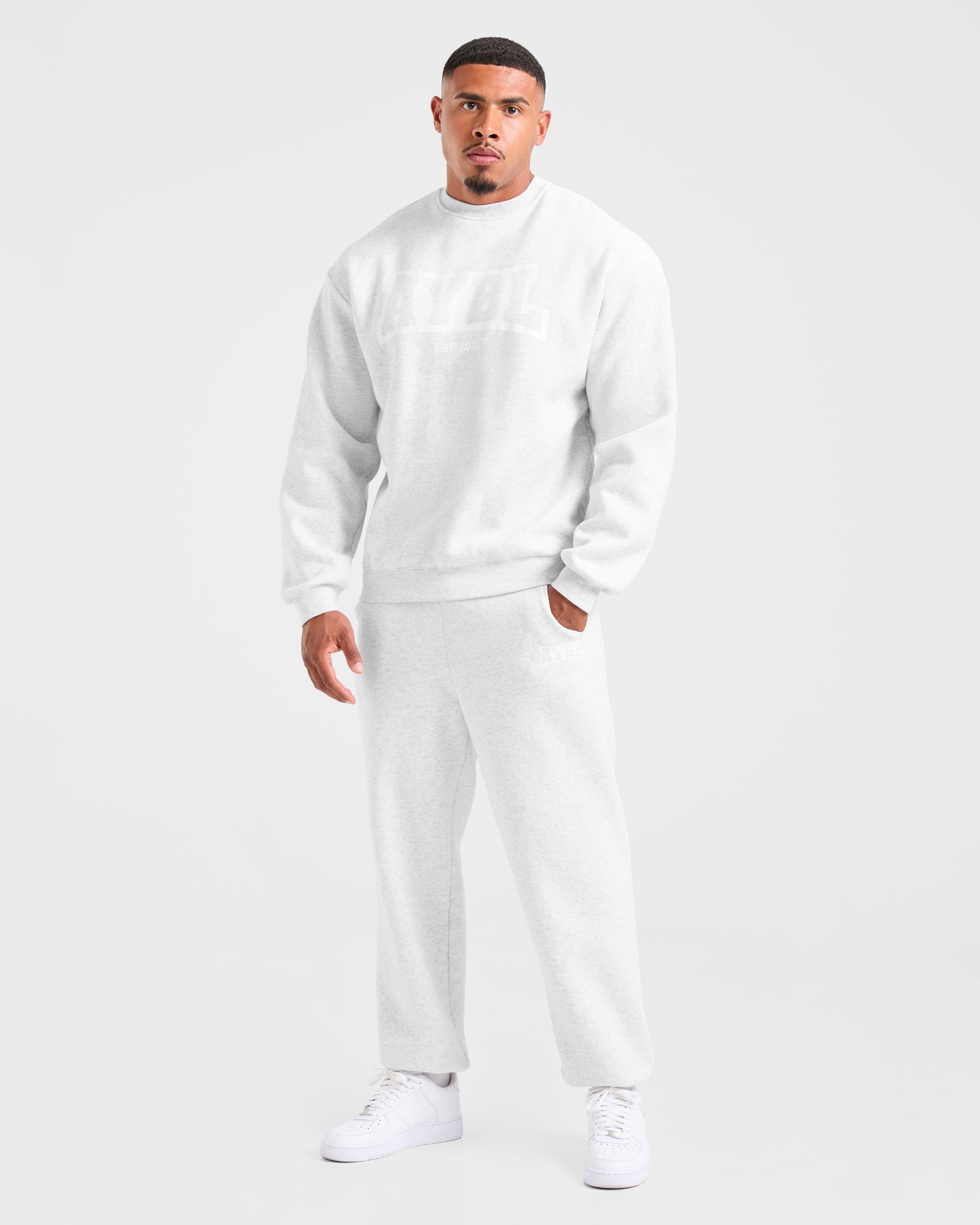 Academy Oversized Sweater - Grey Marl