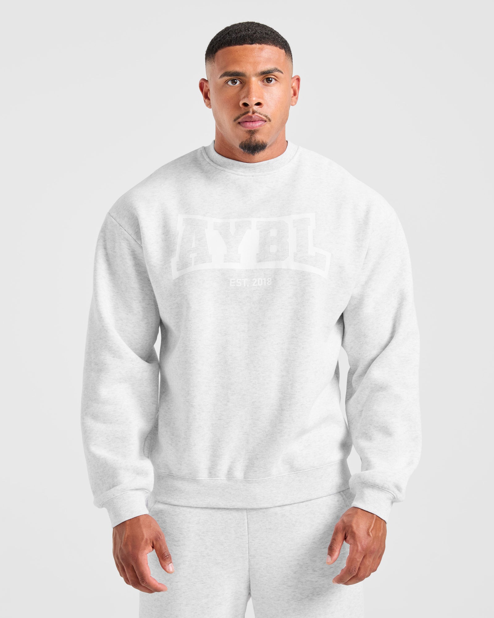 Academy Oversized Sweater - Grey Marl