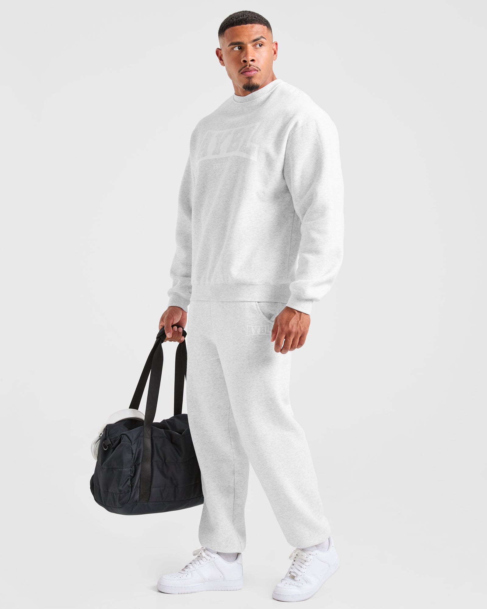 Academy Oversized Sweater - Grey Marl