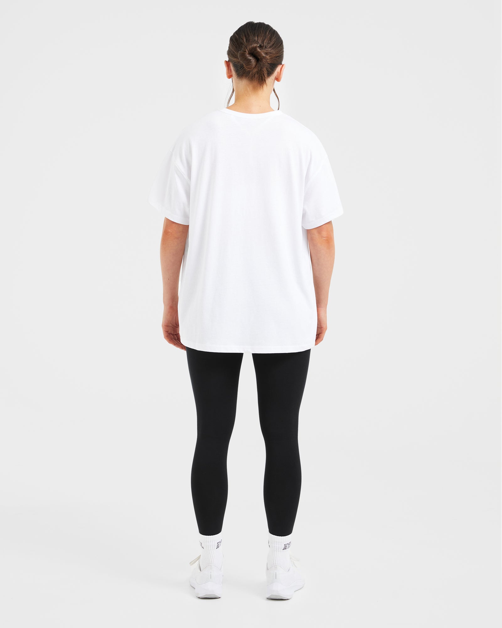 Varsity Oversized T Shirt - White - aybldev