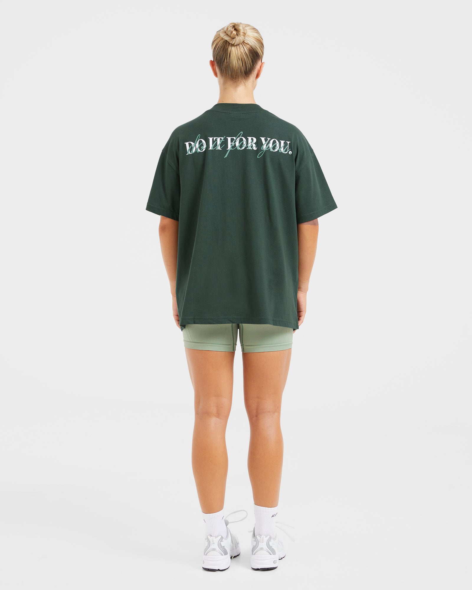 Do It For You Oversized T Shirt - Forest Green