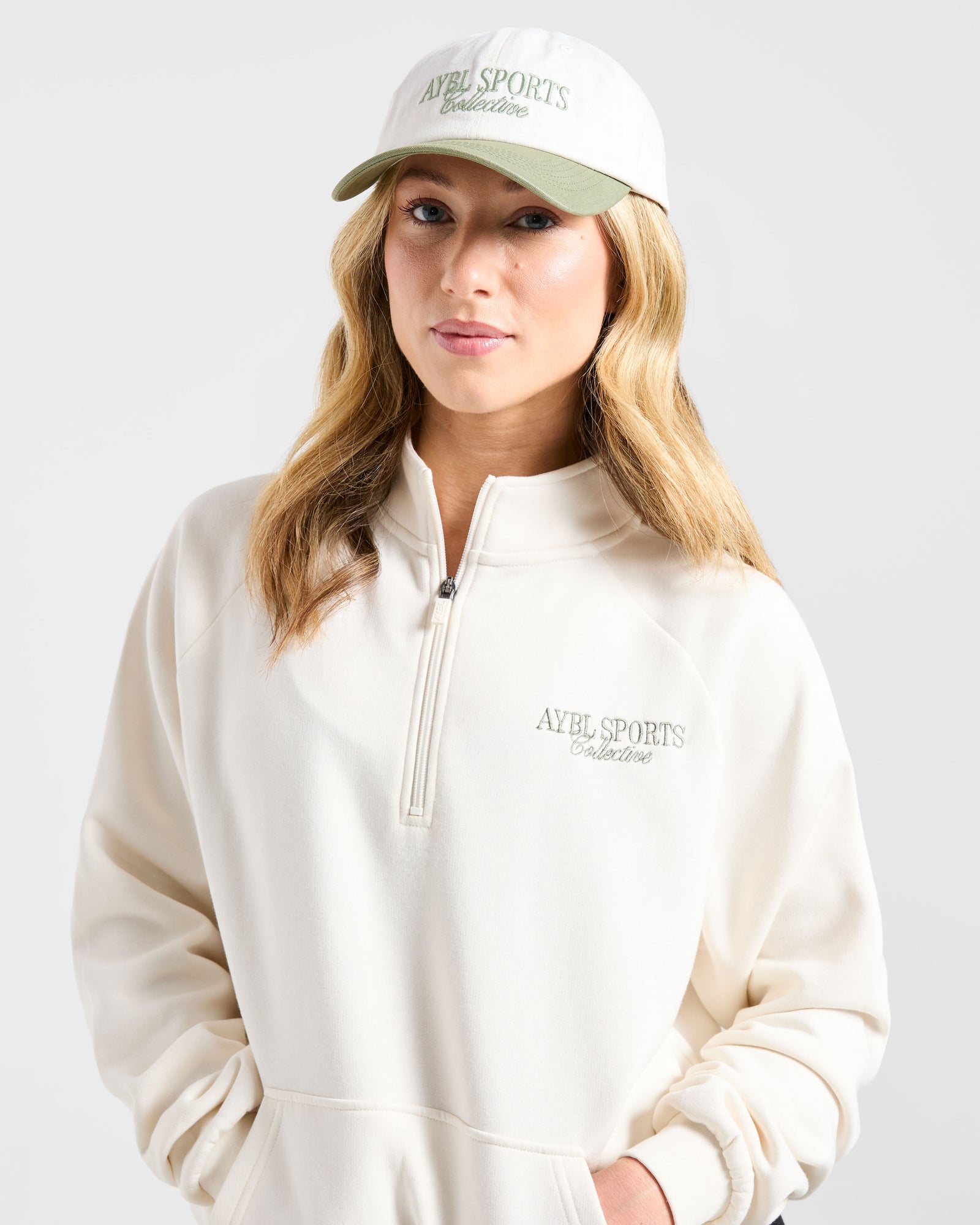 Sports Collective Cap - Off White/Green