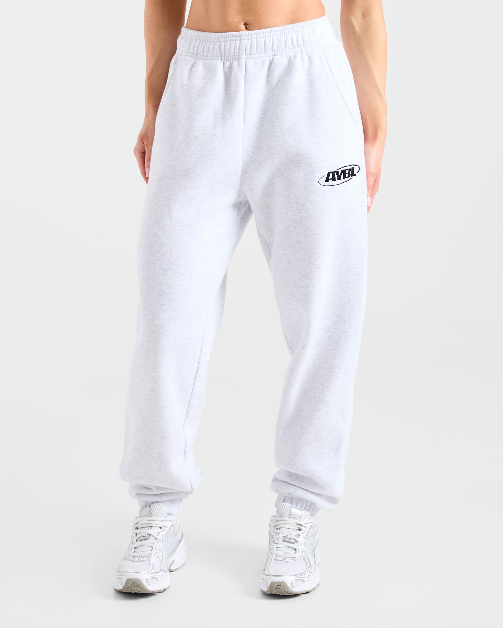 Sports Essentials Oversized Joggers - Heather Grey/Black