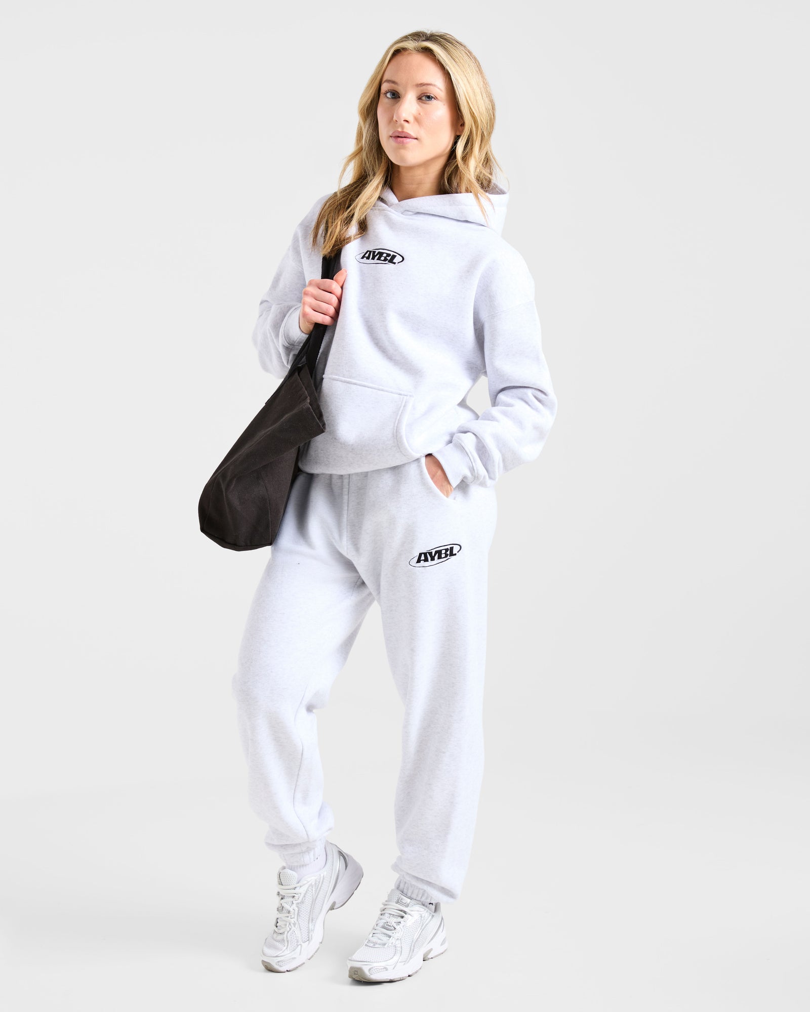 Sports Essentials Oversized Joggers - Heather Grey/Black