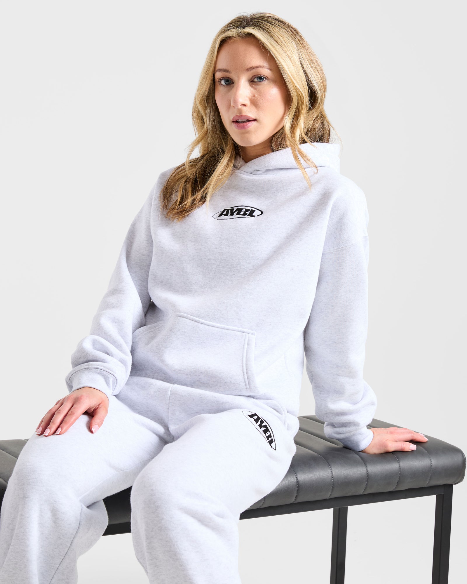 Sports Essentials Oversized Hoodie - Heather Grey/Black