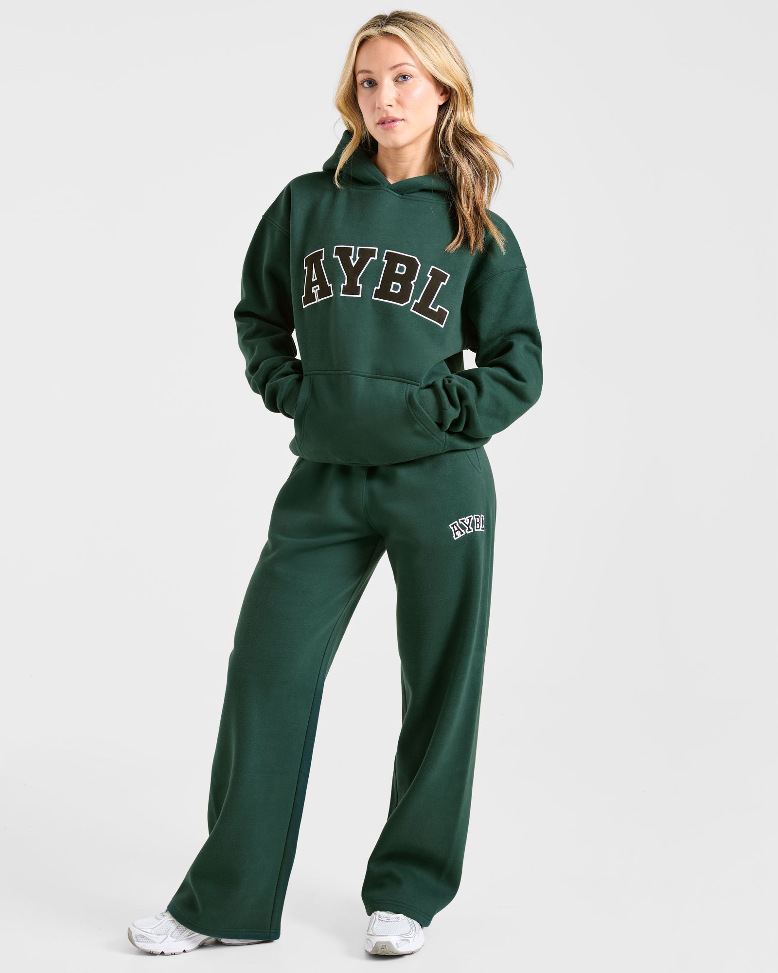 JD Varsity 2.0 Oversized Straight Leg Joggers - Deep Forest (Copy)