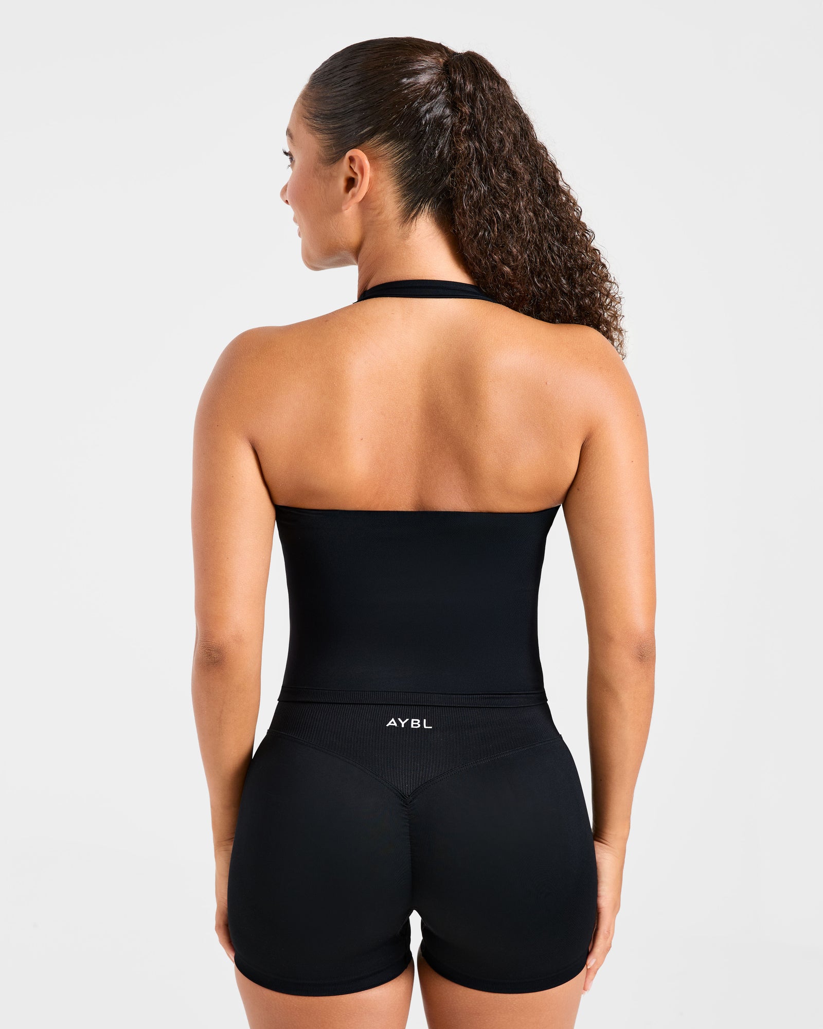 JD Enhance Seamless Halterneck Top - Black (Copy)