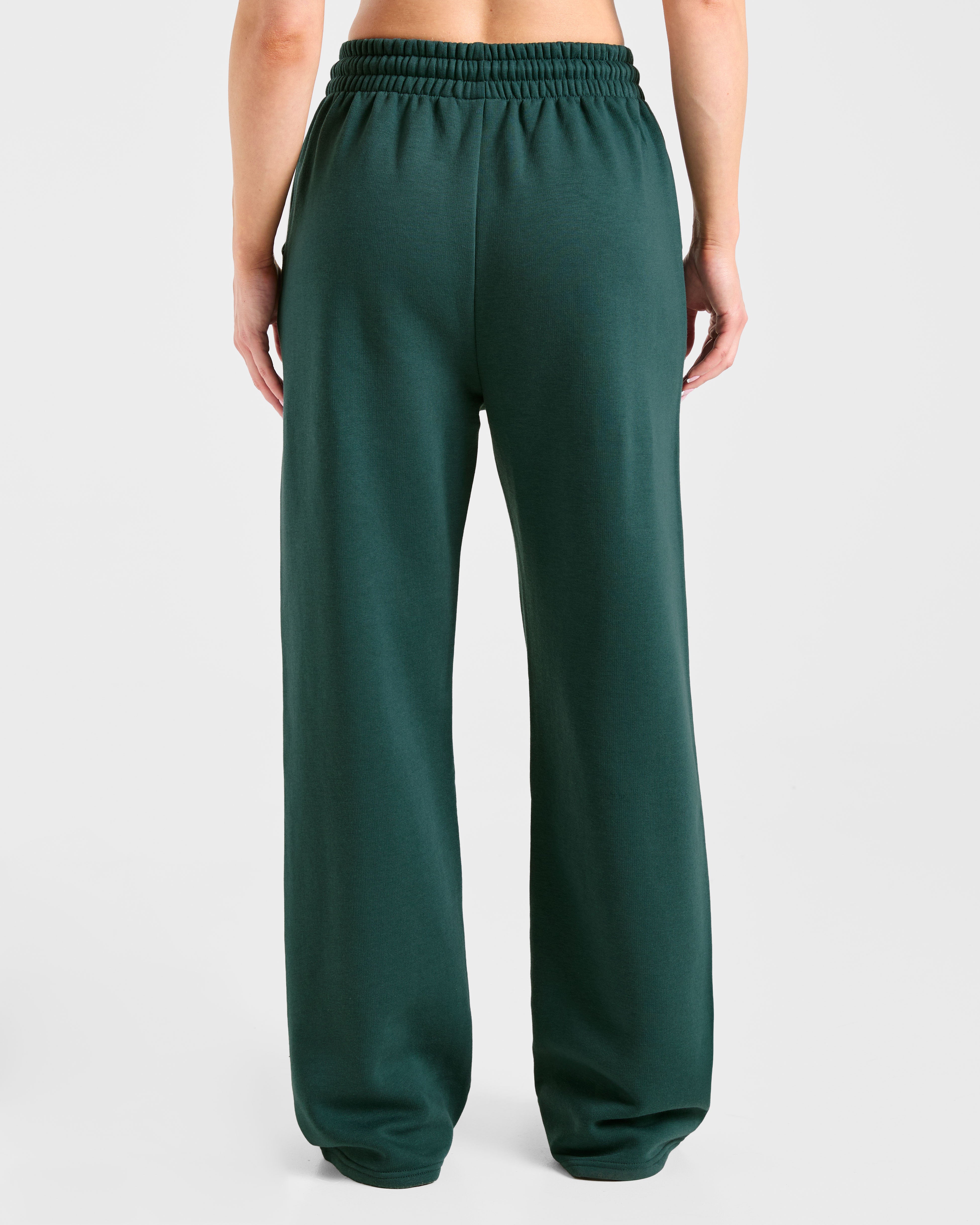 Sports Collective Oversized Straight Leg Joggers - Deep Forest