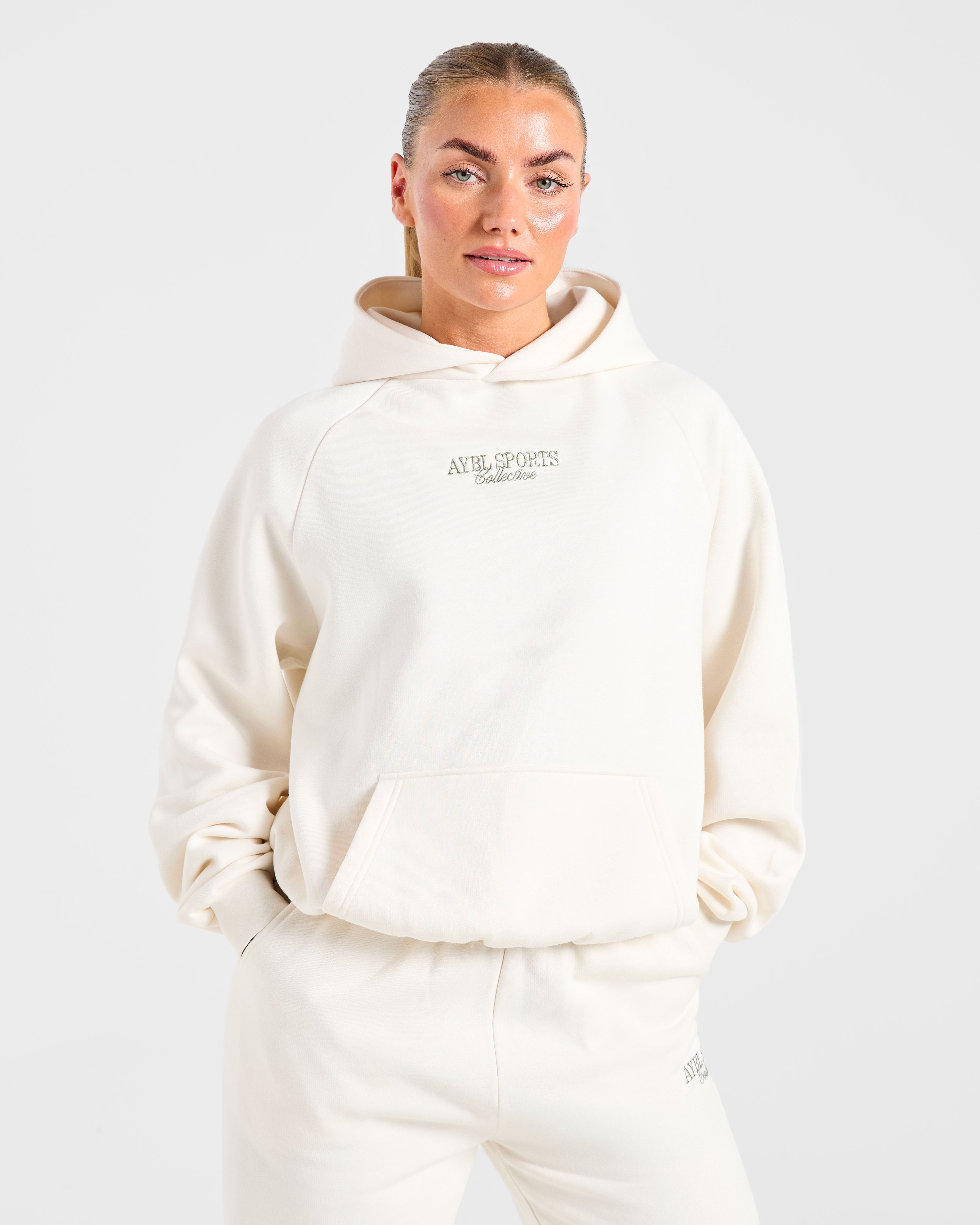 Sports Collective Oversized Hoodie - Off White