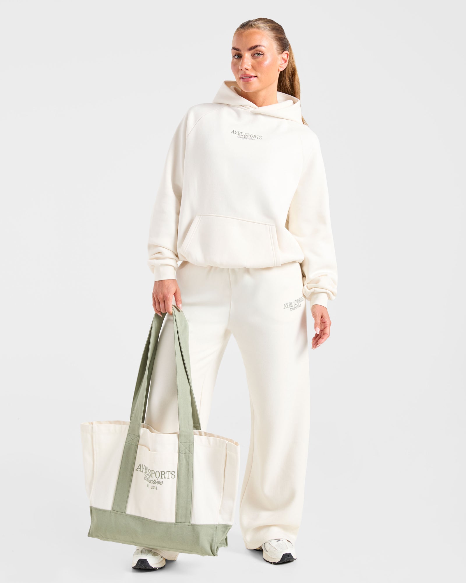 Sports Collective Oversized Hoodie - Off White