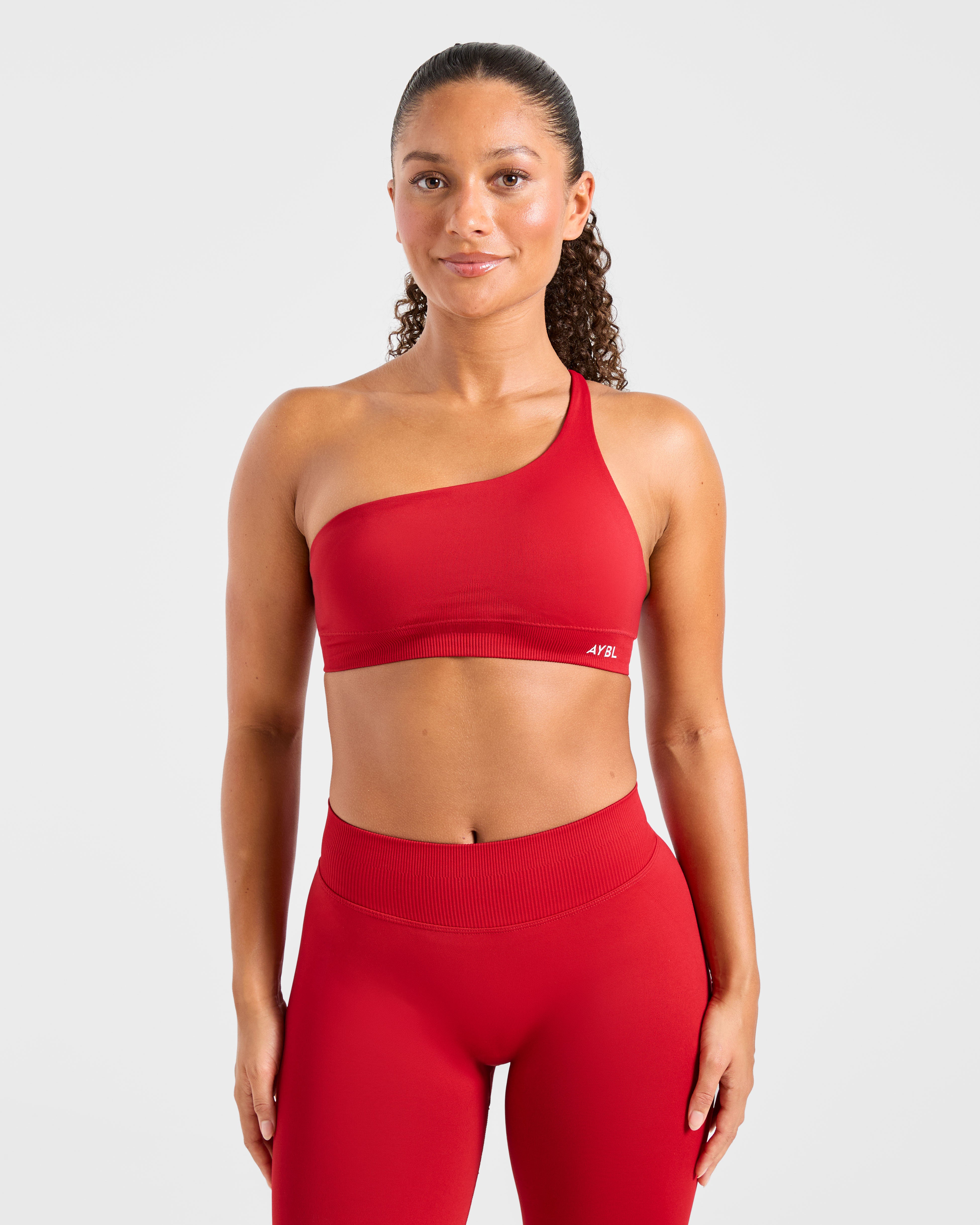 JD Enhance Seamless One Shoulder Sports Bra - Red (Copy)