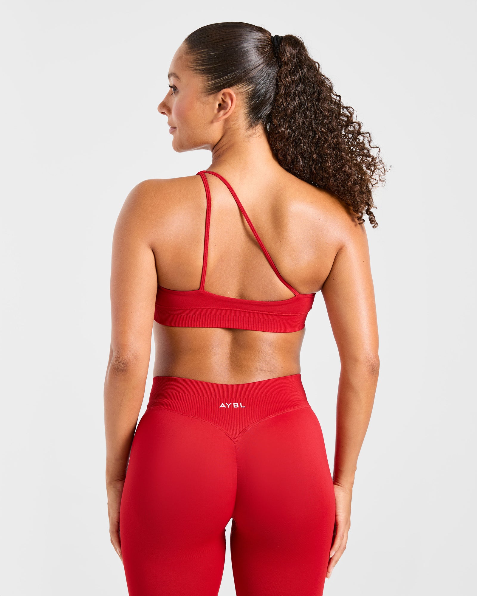 JD Enhance Seamless One Shoulder Sports Bra - Red (Copy)