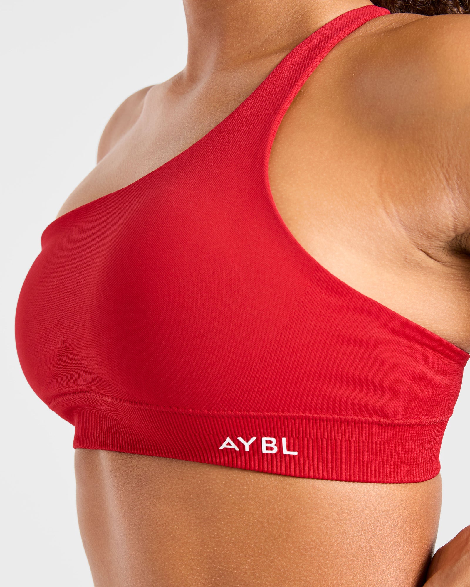 JD Enhance Seamless One Shoulder Sports Bra - Red (Copy)