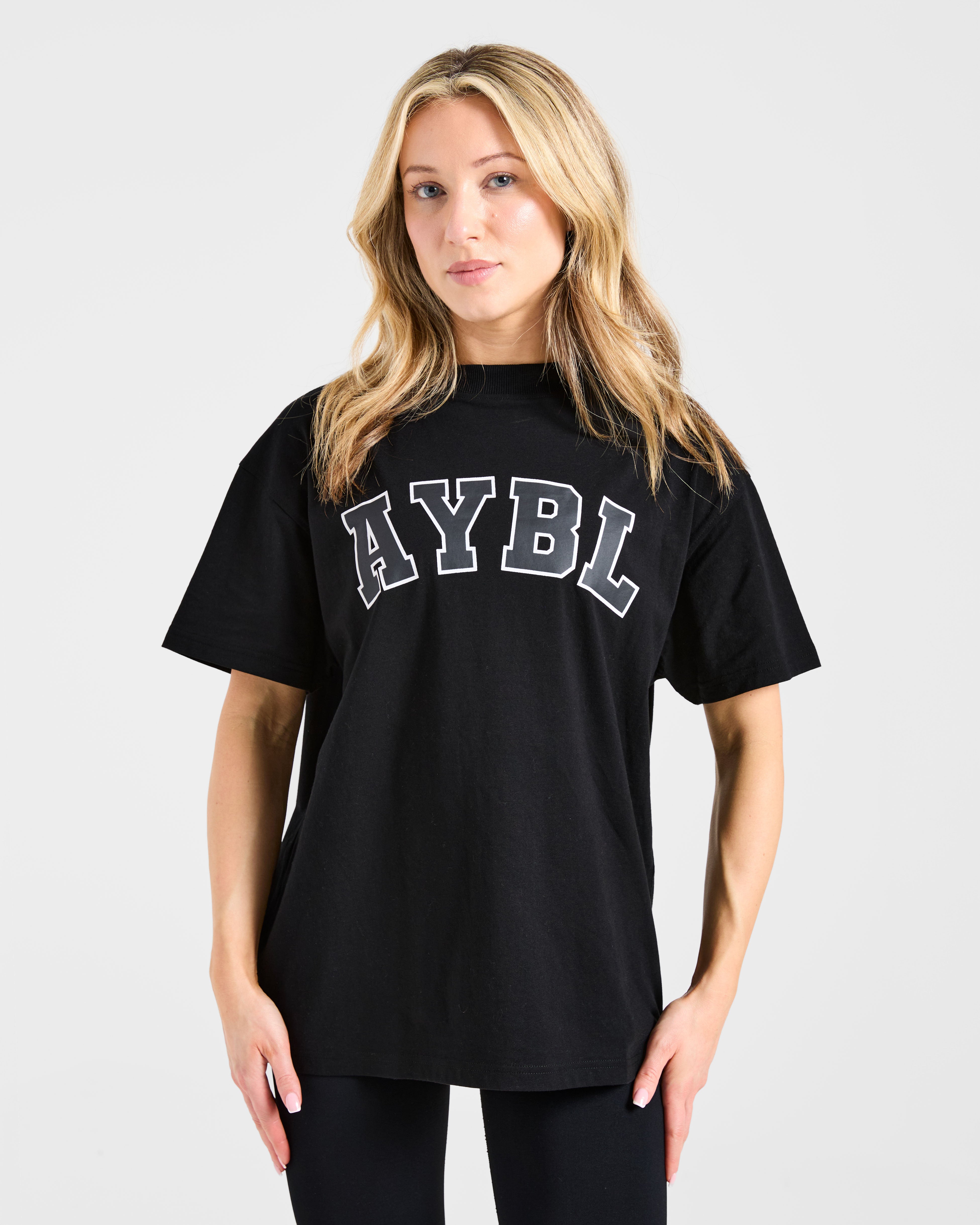 JD Varsity 2.0 Oversized T Shirt - Black