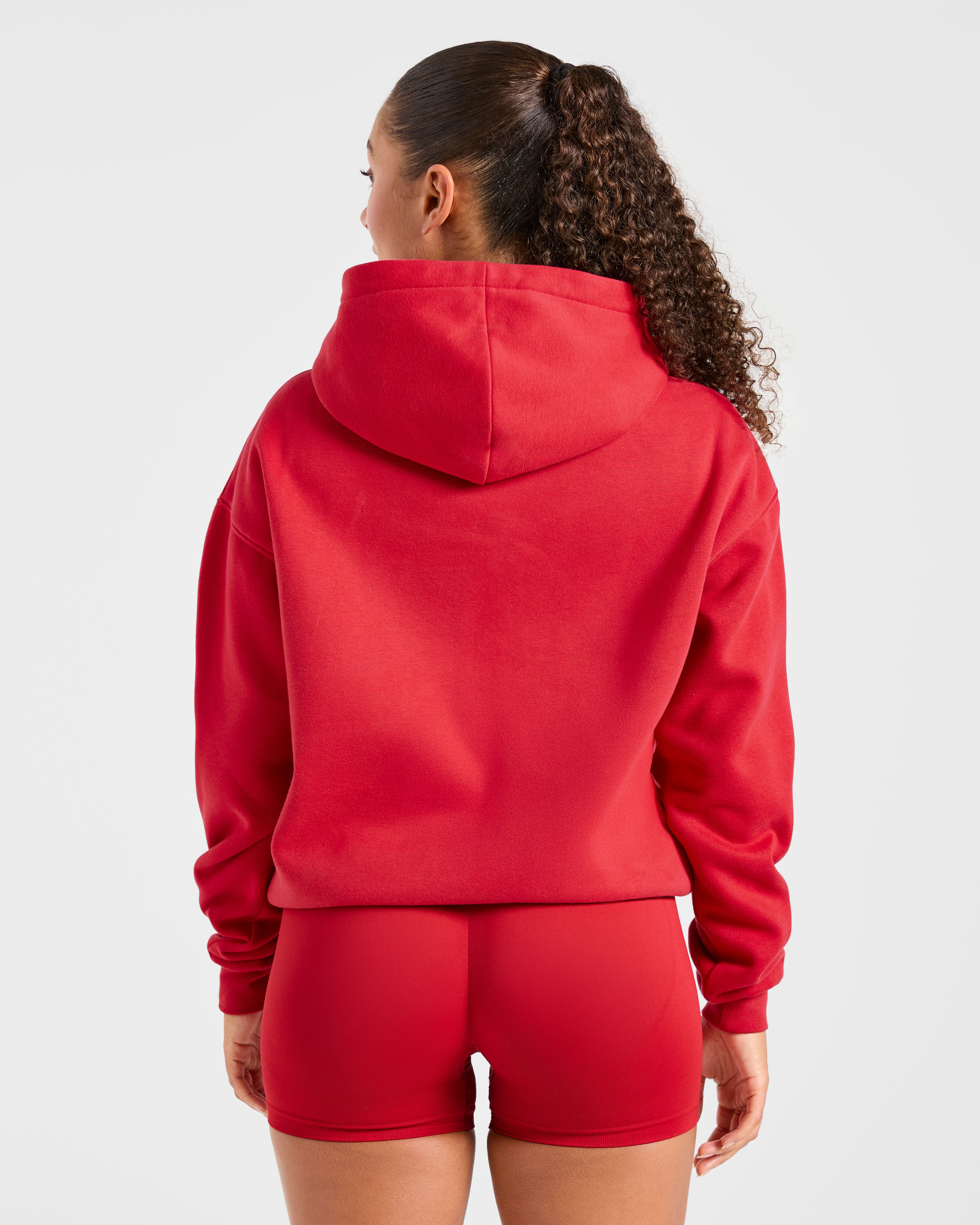 JD Varsity 2.0 Oversized Hoodie - Red (Copy)