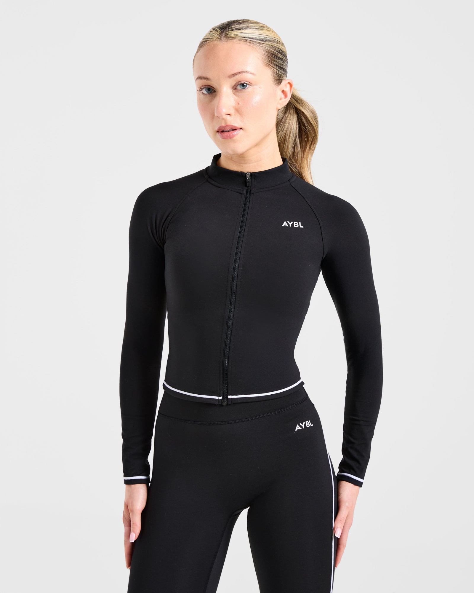 JD Form Zip Up Jacket - Black (Copy)