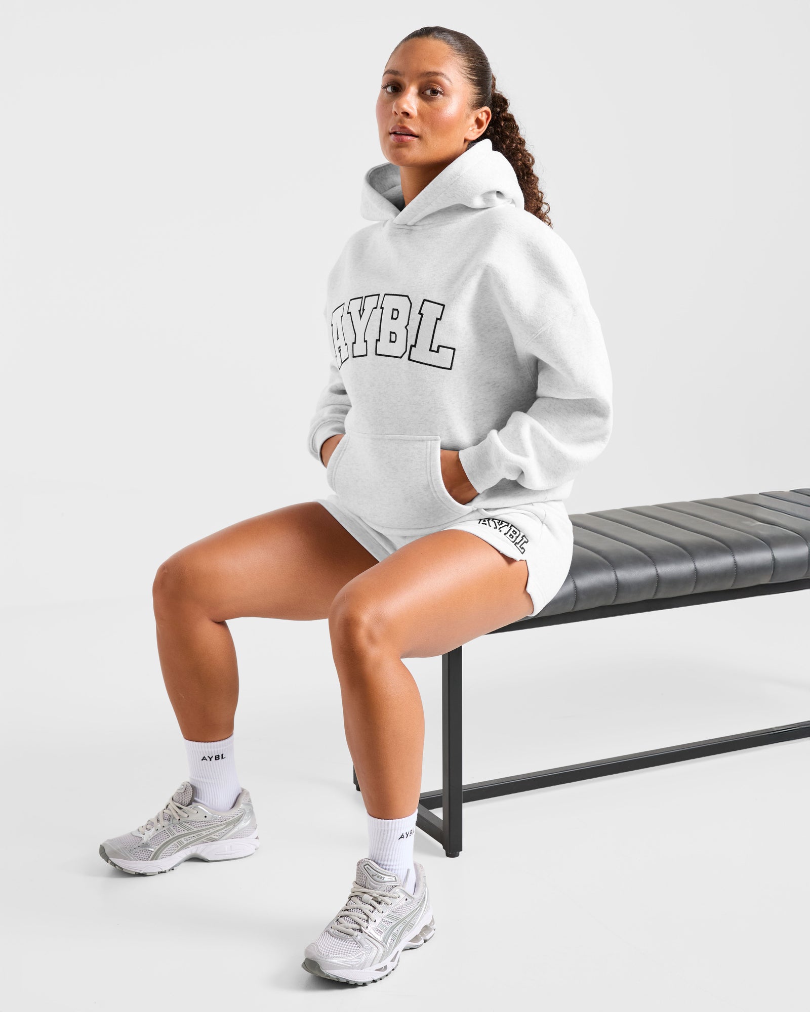 JD Varsity 2.0 Oversized Shorts - Heather Grey (Copy)