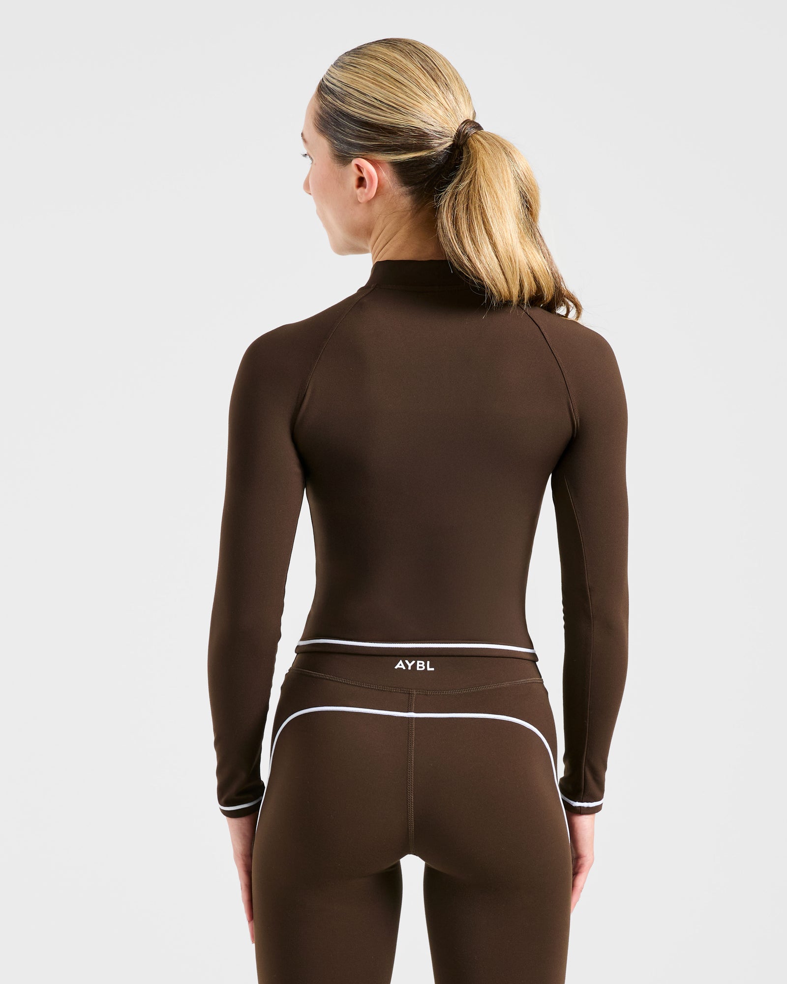 JD Form Zip Up Jacket - Coffee Bean (Copy)