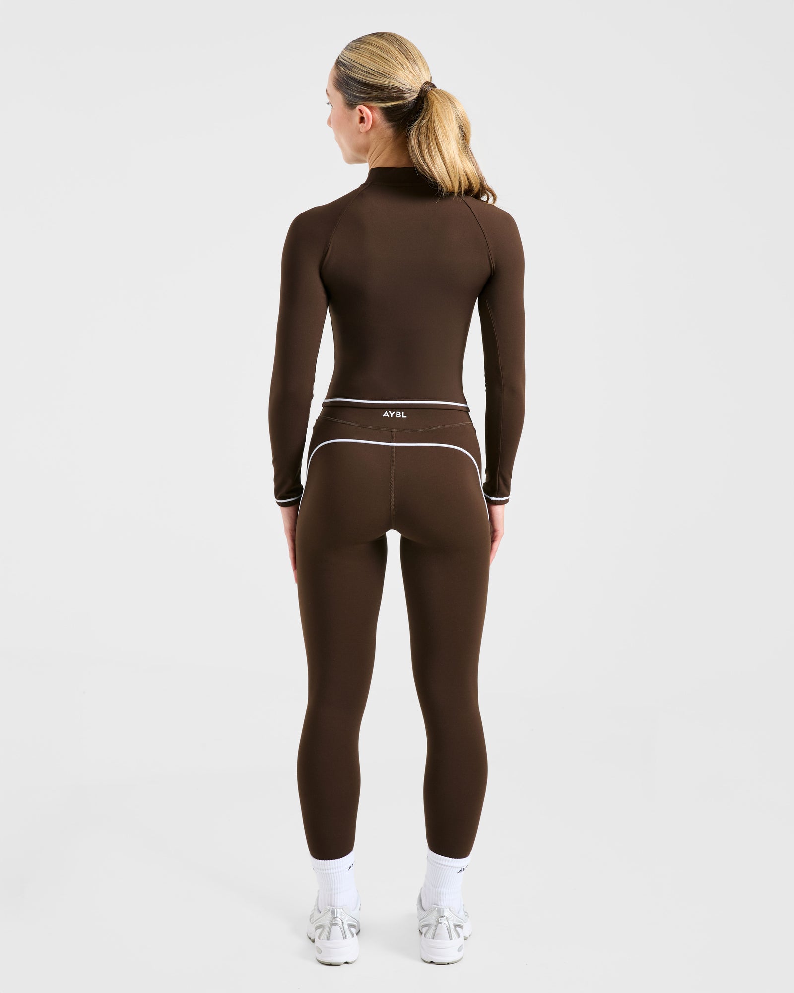 JD Form Zip Up Jacket - Coffee Bean (Copy)