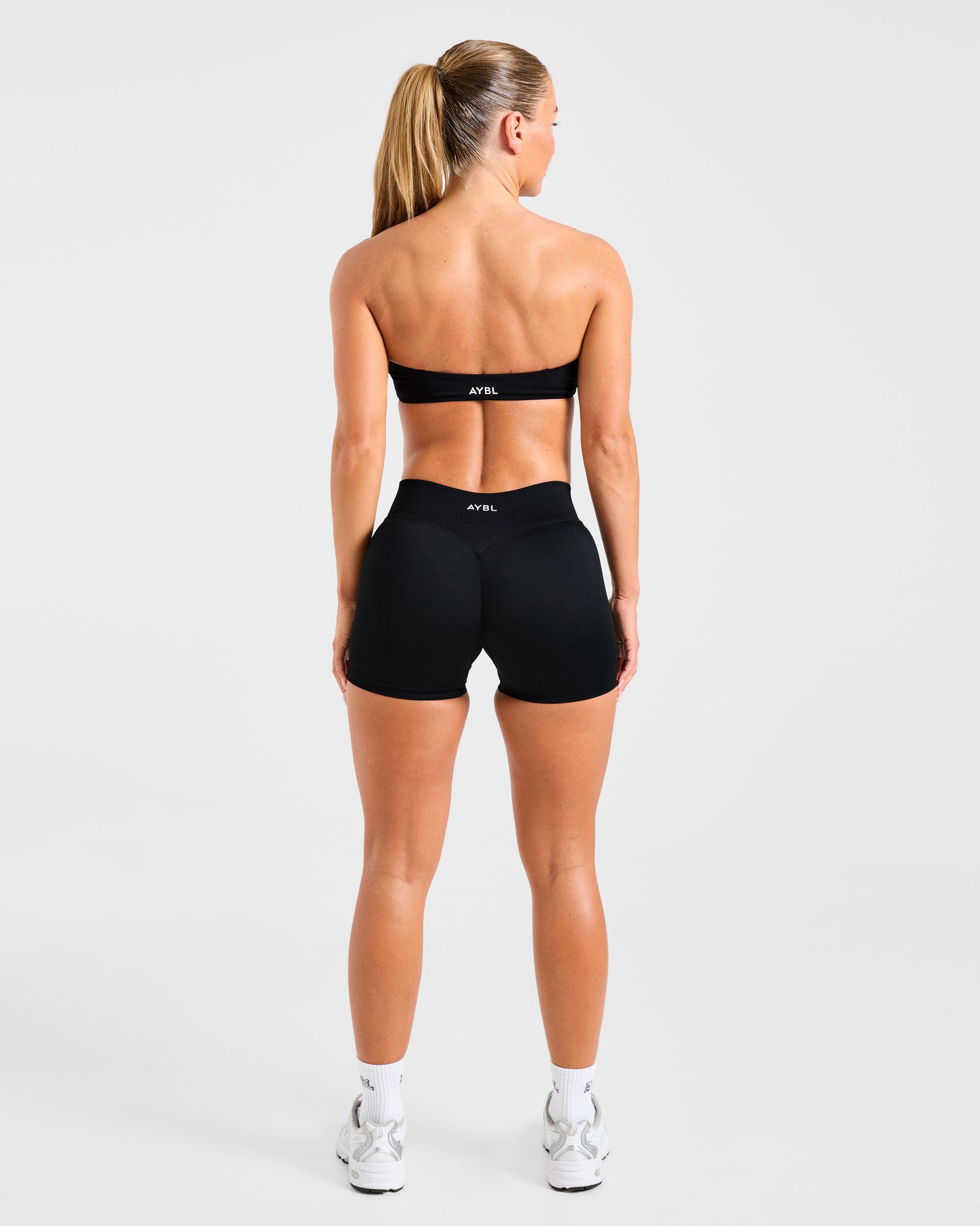 Essential Bandeau Sports Bra - Black
