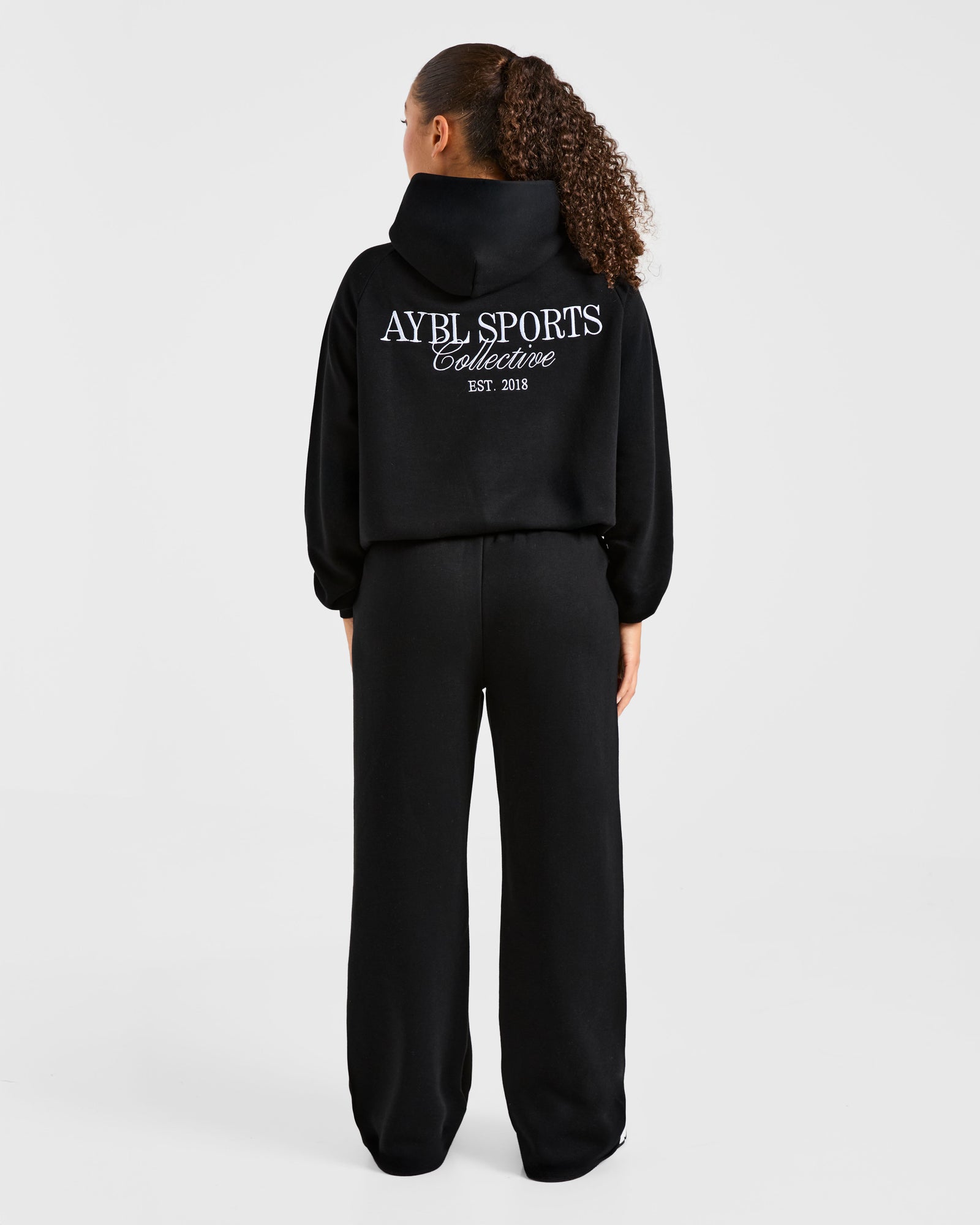 Sports Collective Oversized Hoodie - Black